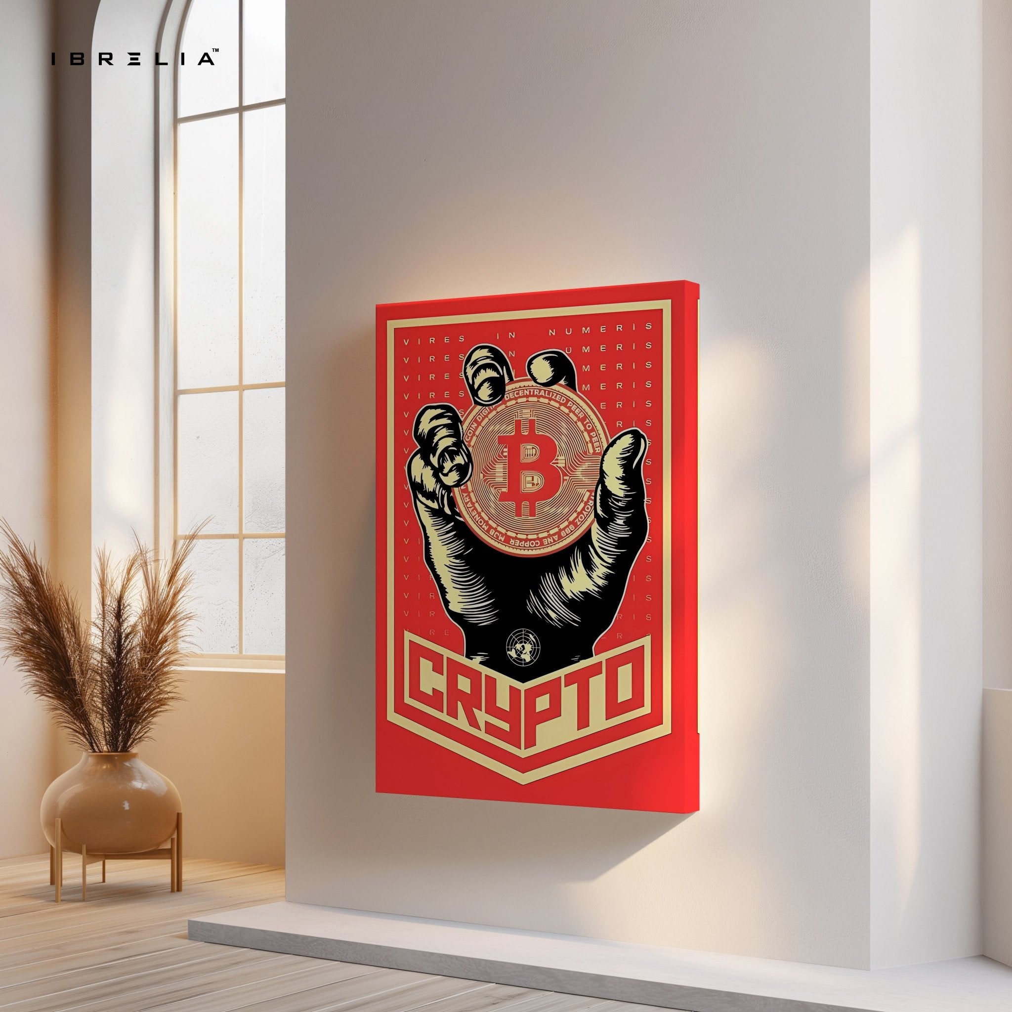 Crypto Bitcoin Wall Art – Power in Numbers Edition | IBRELIA™ - IBRELIA