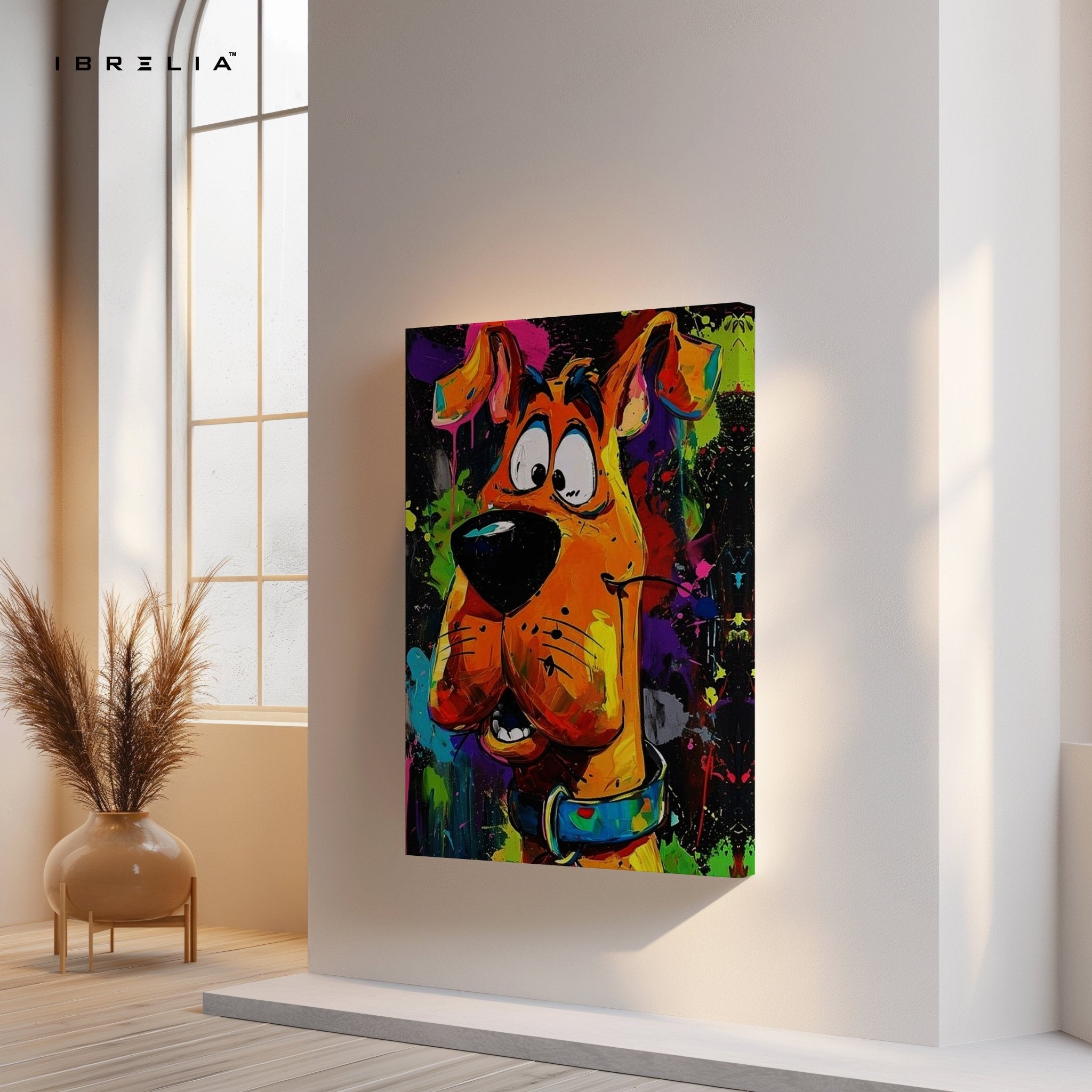 Scooby - Doo Graffiti Wall Frame | 4K Ultra Wrap Frame Wall Art in Pakistan | IBRELIA™ - IBRELIA