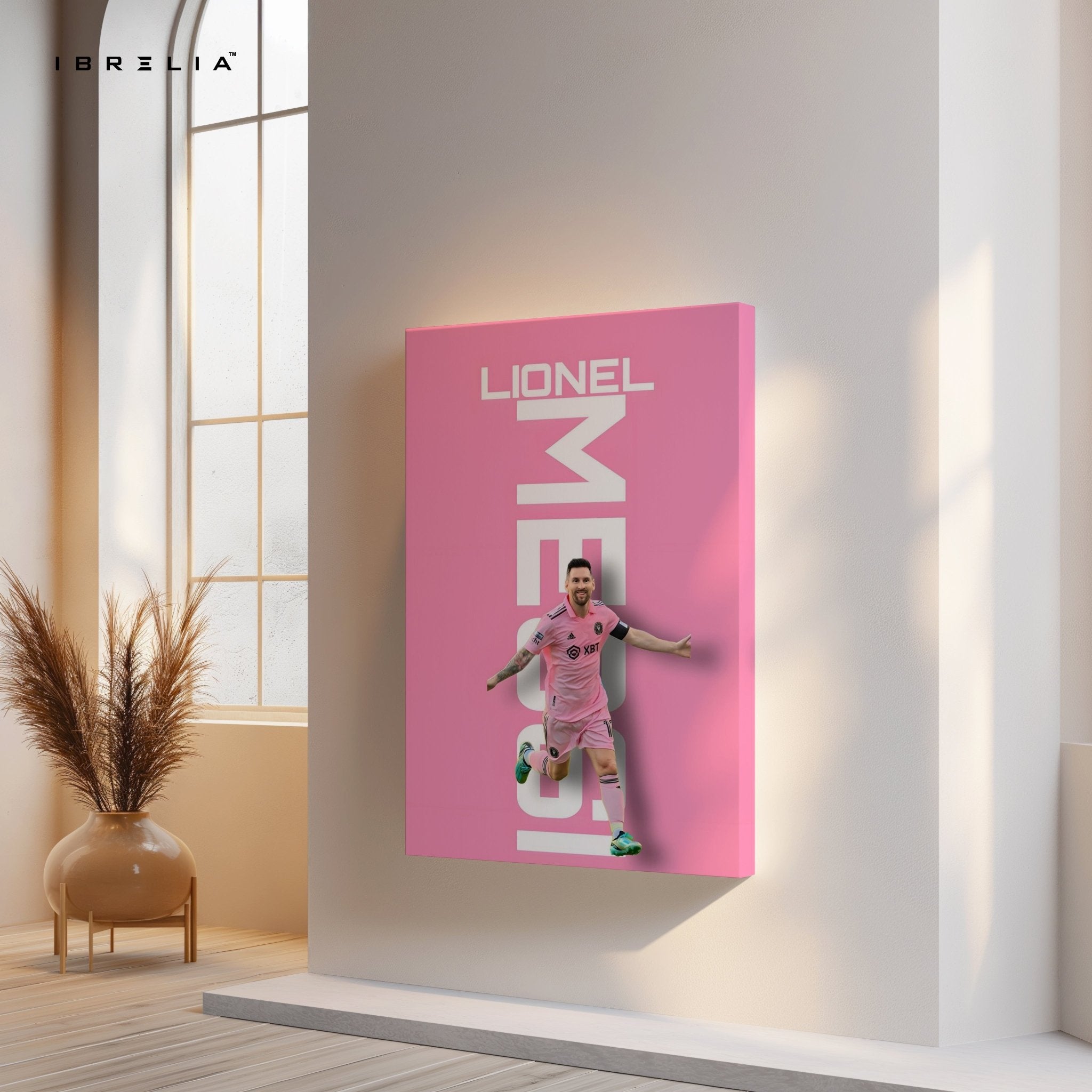 Lionel Messi Inter Miami Wall Frame | 4K Ultra Wrap Frame Wall Art in Pakistan | IBRELIA™ - IBRELIA