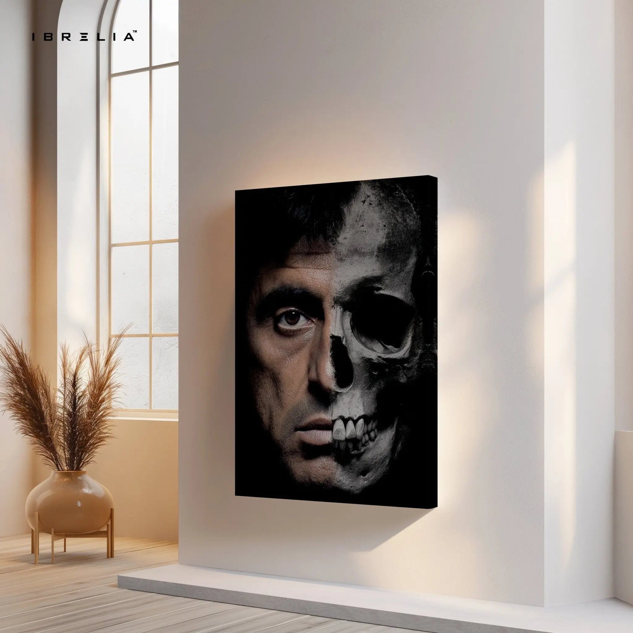 Scarface Half Skull Wall Frame | 4K Ultra Wrap Frame Wall Art in Pakistan | IBRELIA™ - IBRELIA