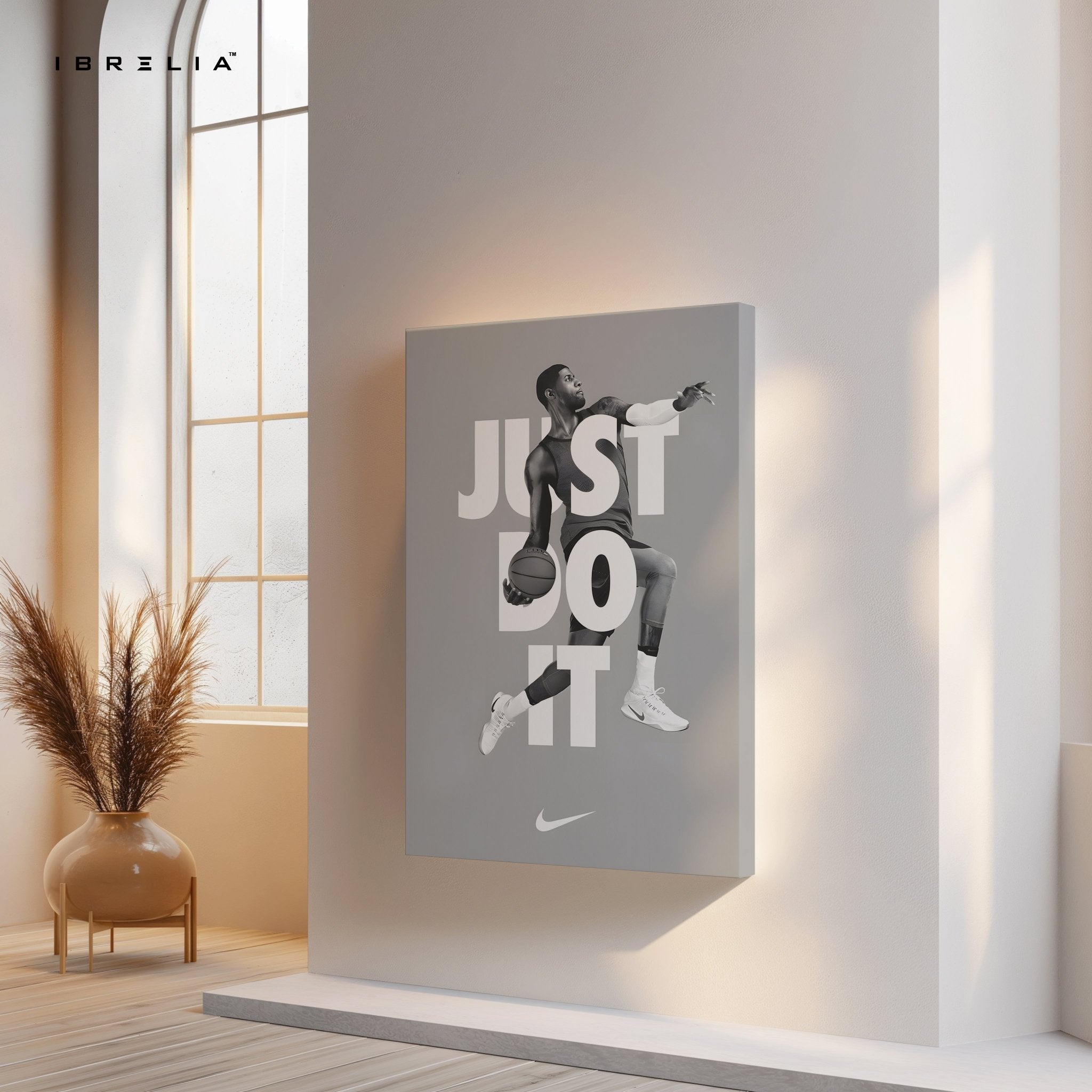 Just Do It – Basketball Motivation Wall Frame | 4K Ultra Wrap Frame Wall Art in Pakistan | IBRELIA™ - IBRELIA