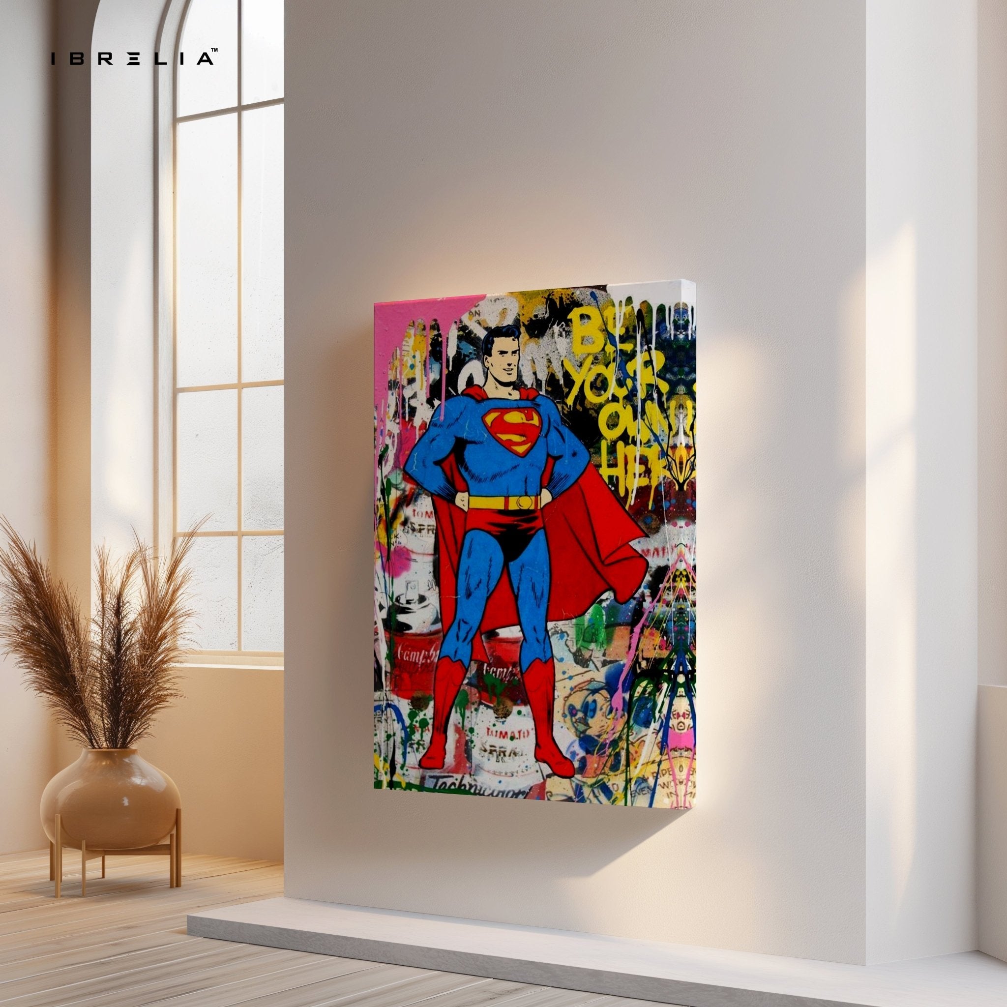 Superman “Be Your Own Hero” Wall Frame | 4K Ultra Wrap Frame Wall Art in Pakistan | IBRELIA™ - IBRELIA
