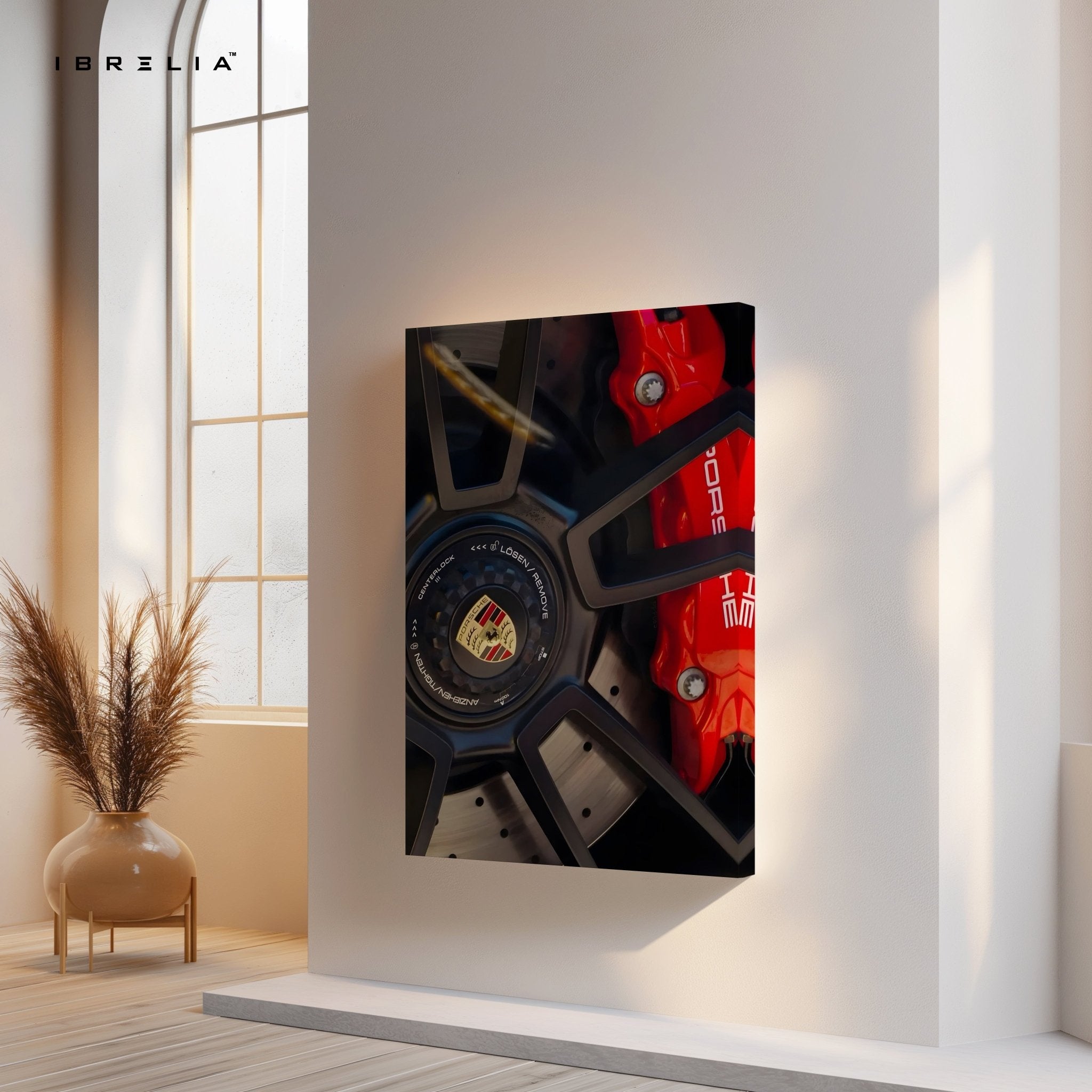 Porsche Brake Disc 4K Ultra Wrap Frame Wall Art in Pakistan | IBRELIA™ - IBRELIA
