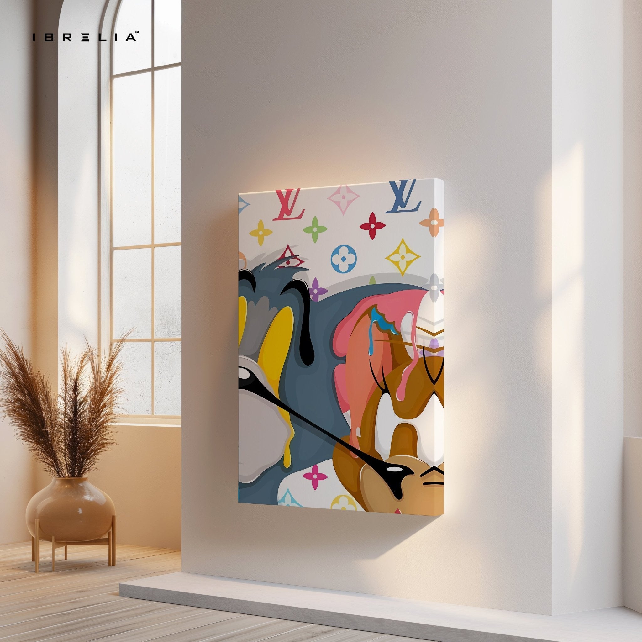 Tom & Jerry “LV Drip Edition” 4K Wall Art in Pakistan | IBRELIA™ - IBRELIA