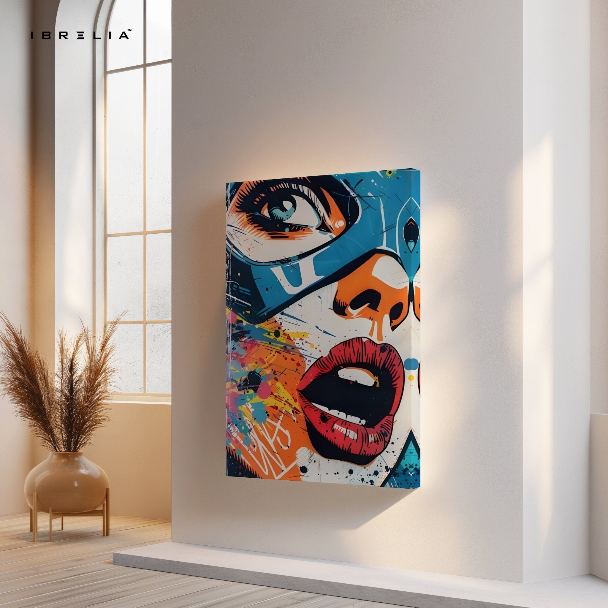 Captain America “Graffiti Pop” Wall Frame | 4K Ultra Wrap Frame Wall Art in Pakistan | IBRELIA™ - IBRELIA
