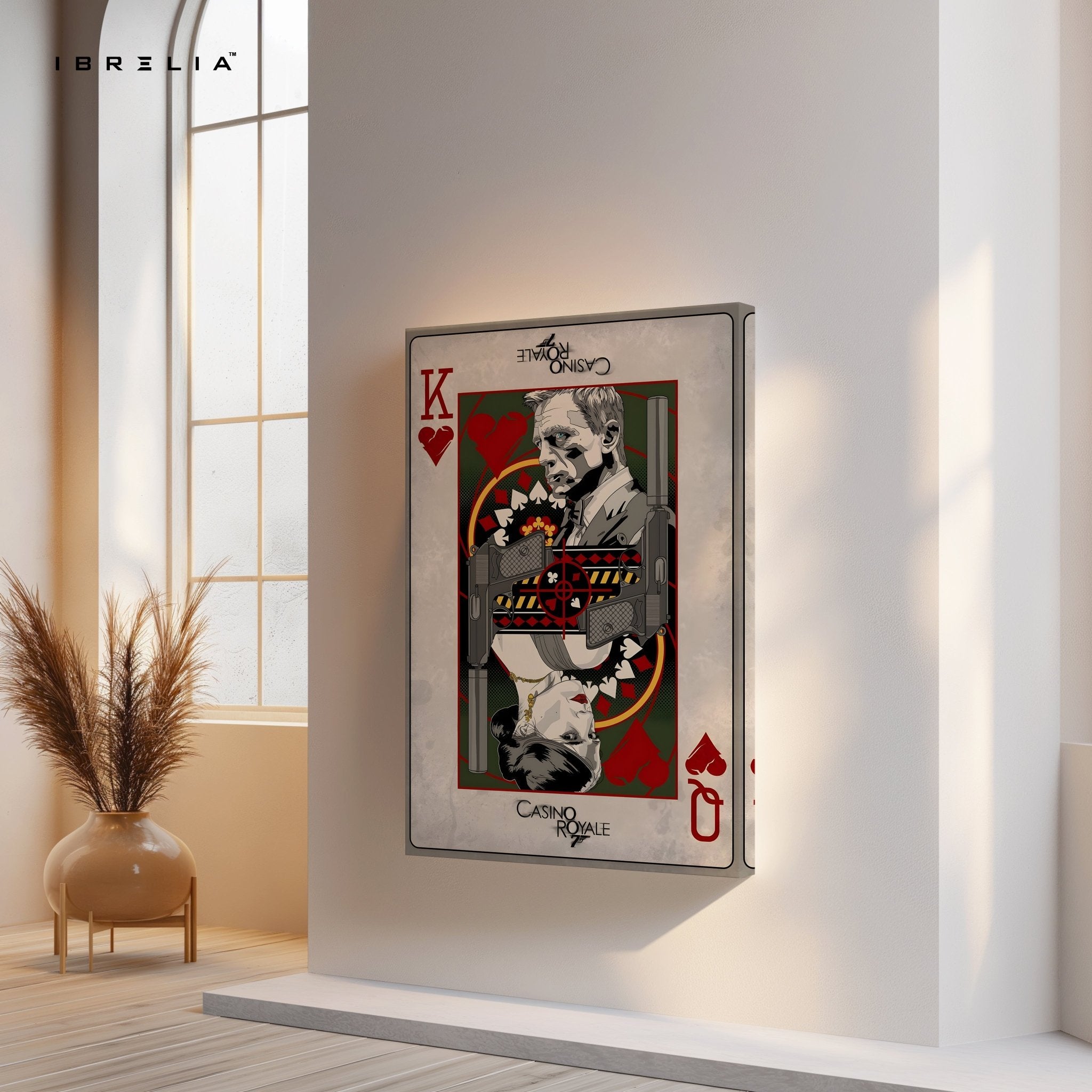 Casino Royale – James Bond King of Hearts Wall Frame | 4K Ultra Wrap Frame Wall Art in Pakistan | IBRELIA™ - IBRELIA