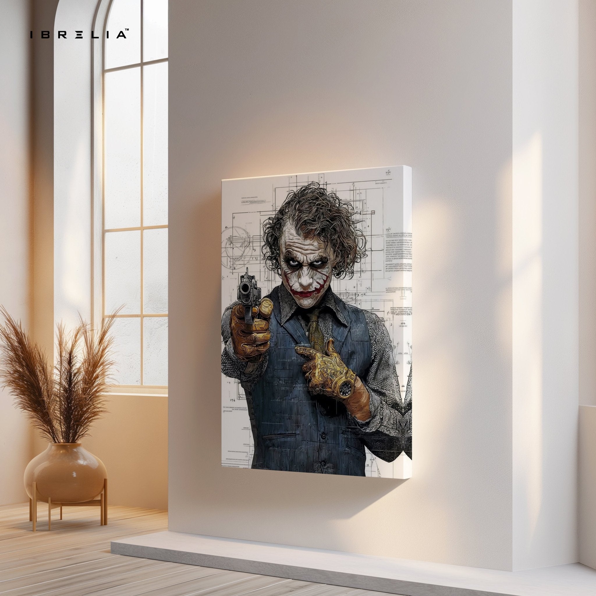 Blueprint Joker 4K Ultra HD Wall Art in Pakistan | IBRELIA™ - IBRELIA