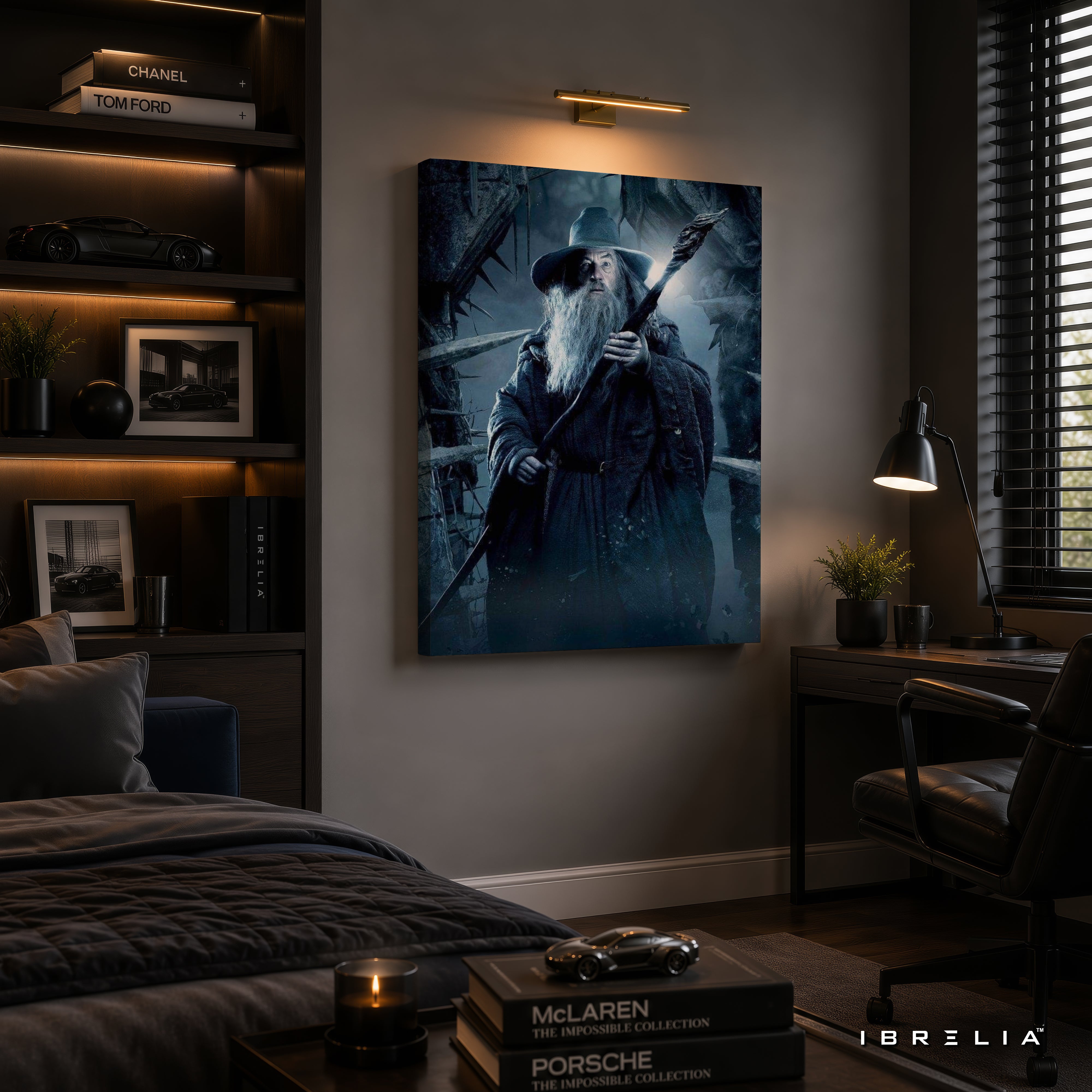 Gandalf Premium Canvas Wall Art – The Lord of the Rings Wizard Artwork | Middle-earth Fantasy Decor | IBRELIA™