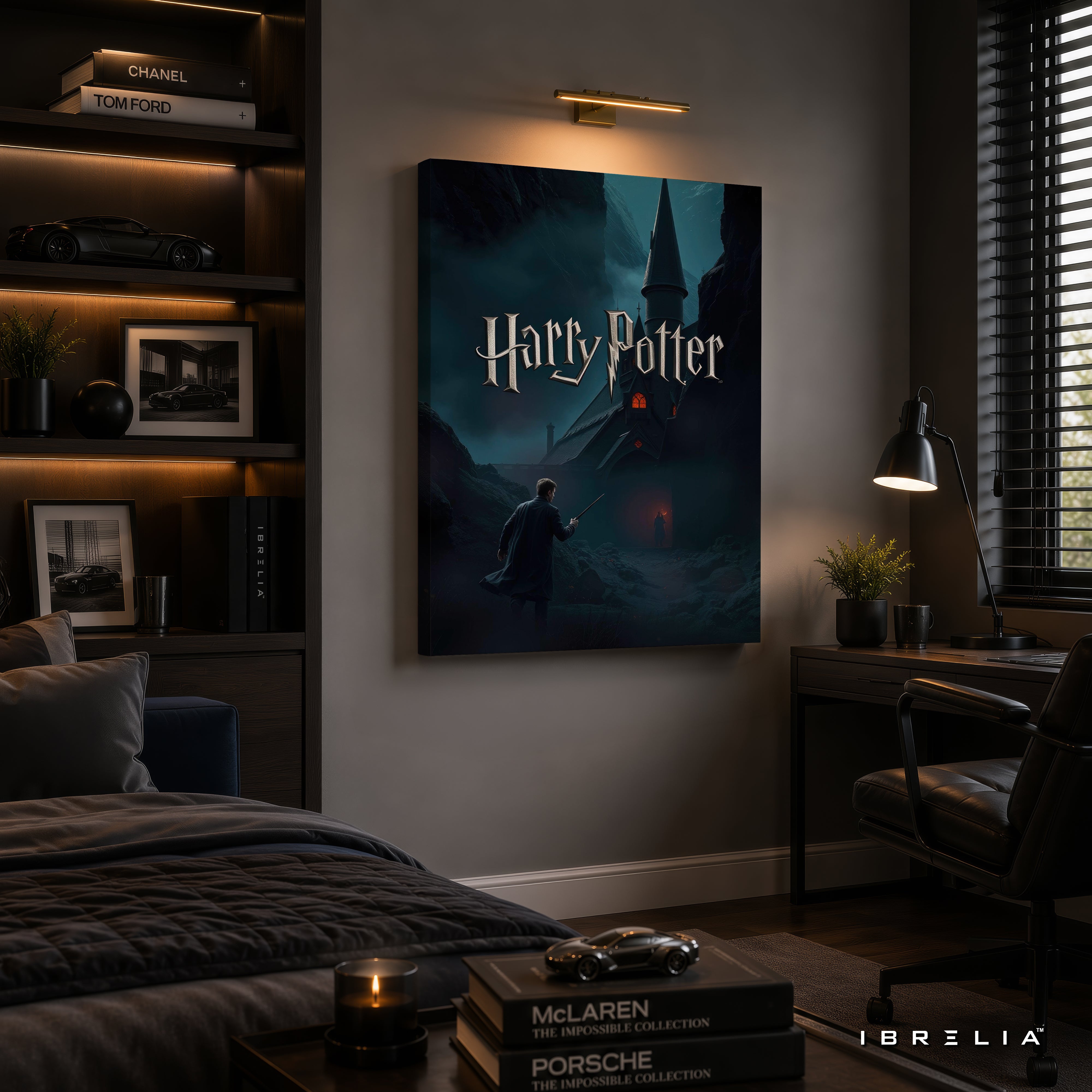 Harry Potter Dark Castle Wall Art – Premium Wrapped MDF Wall Decor | IBRELIA™