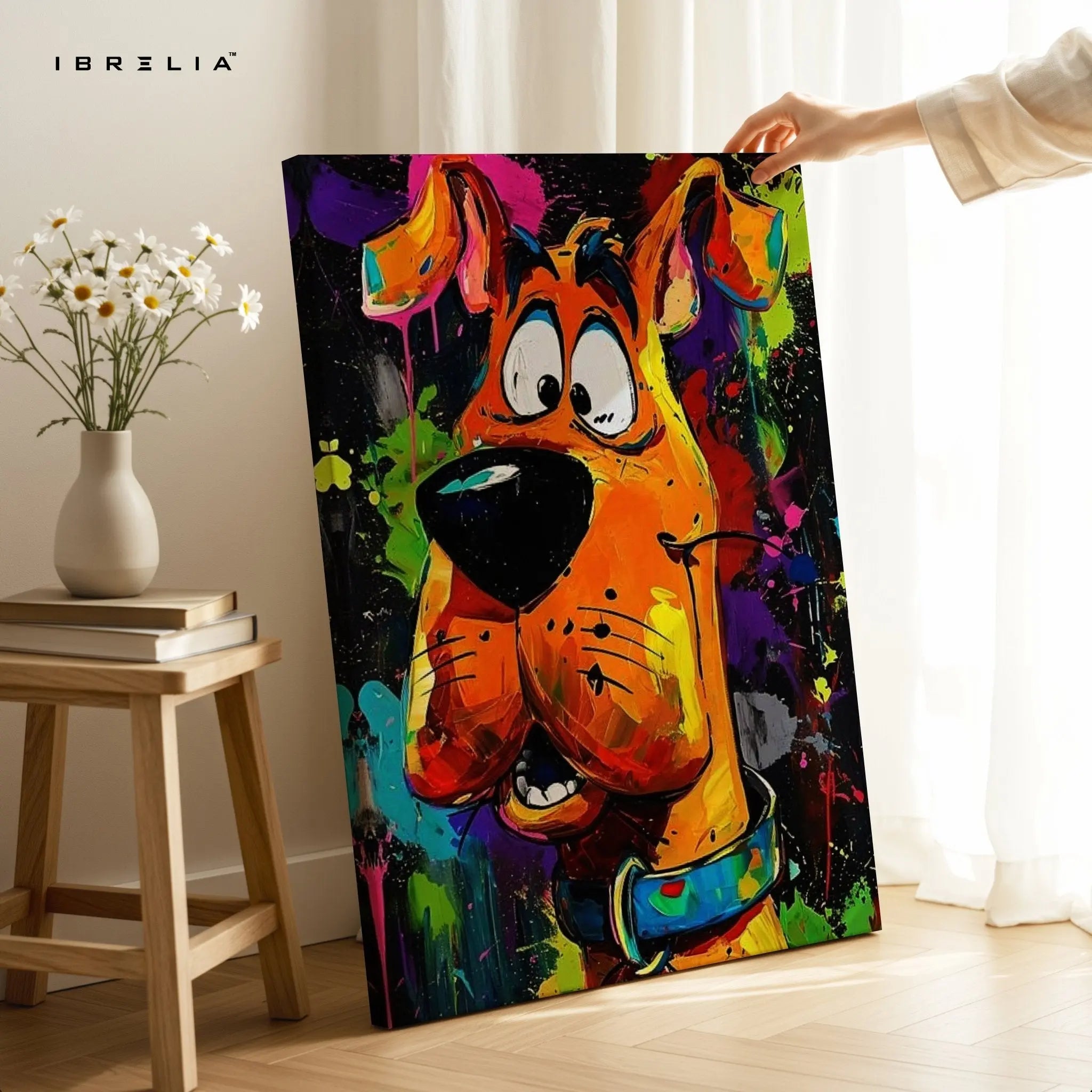 Scooby - Doo Graffiti Wall Frame | 4K Ultra Wrap Frame Wall Art in Pakistan | IBRELIA™ - IBRELIA