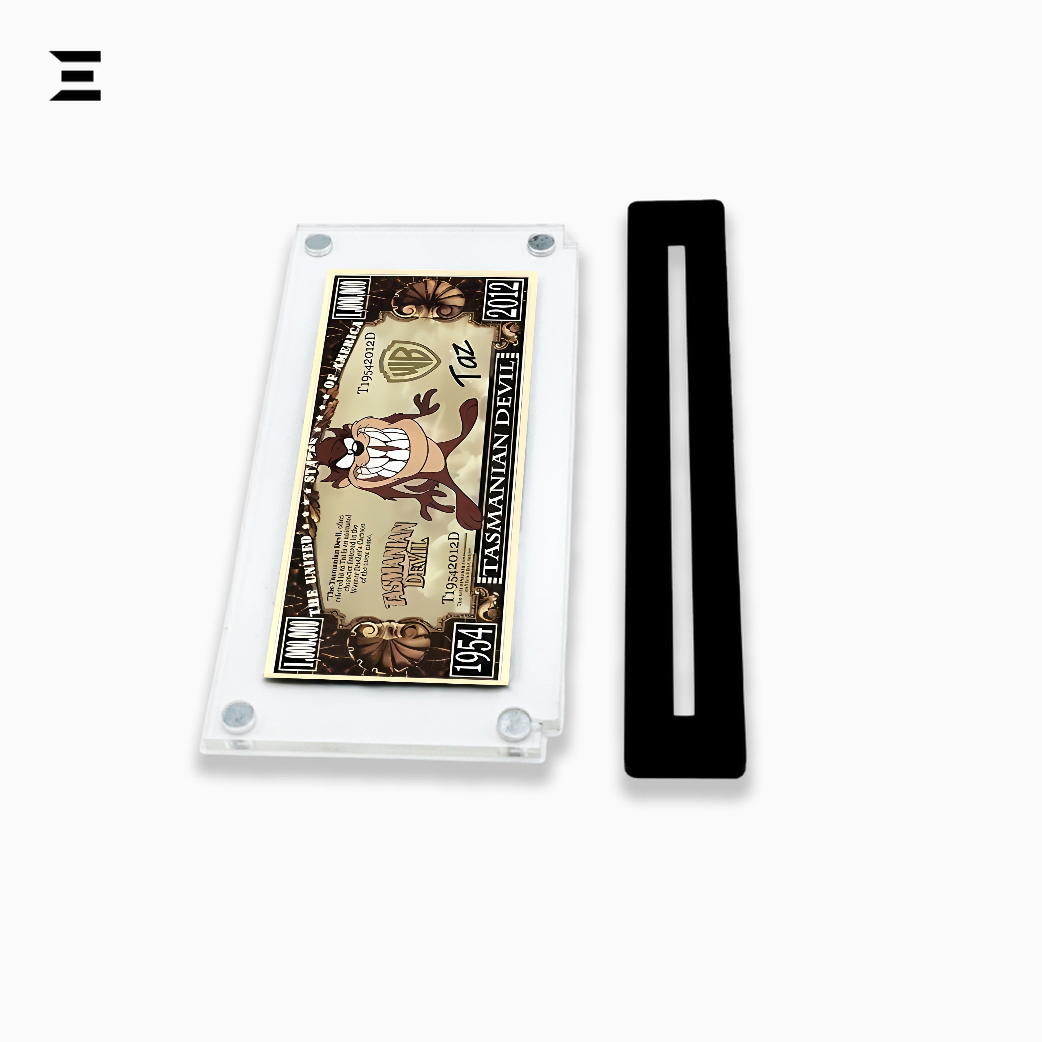 Premium Magnetic Acrylic Frame with Black Base – Tasmanian Devil "Million Dollar" Edition IBRELIA