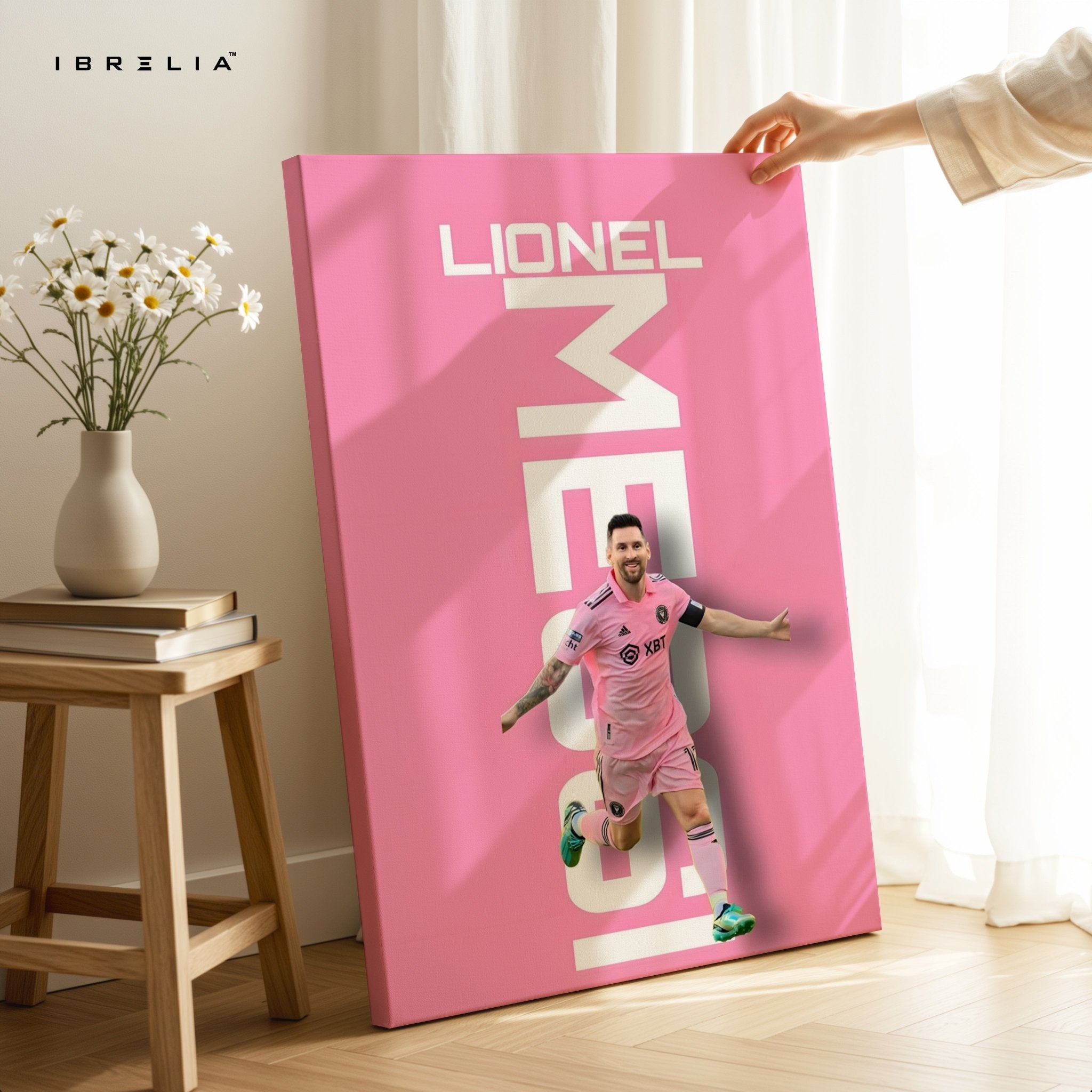 Lionel Messi Inter Miami Wall Frame | 4K Ultra Wrap Frame Wall Art in Pakistan | IBRELIA™ - IBRELIA