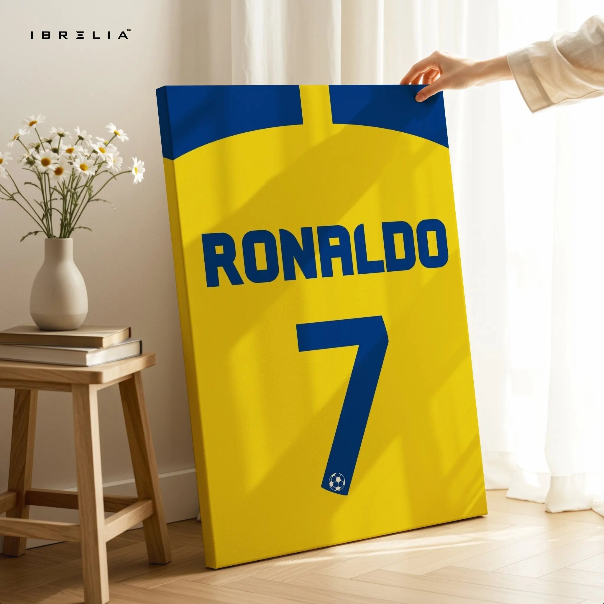 Cristiano Ronaldo No. 7 Wall Frame | 4K Ultra Wrap Frame Wall Art in Pakistan | IBRELIA™ - IBRELIA