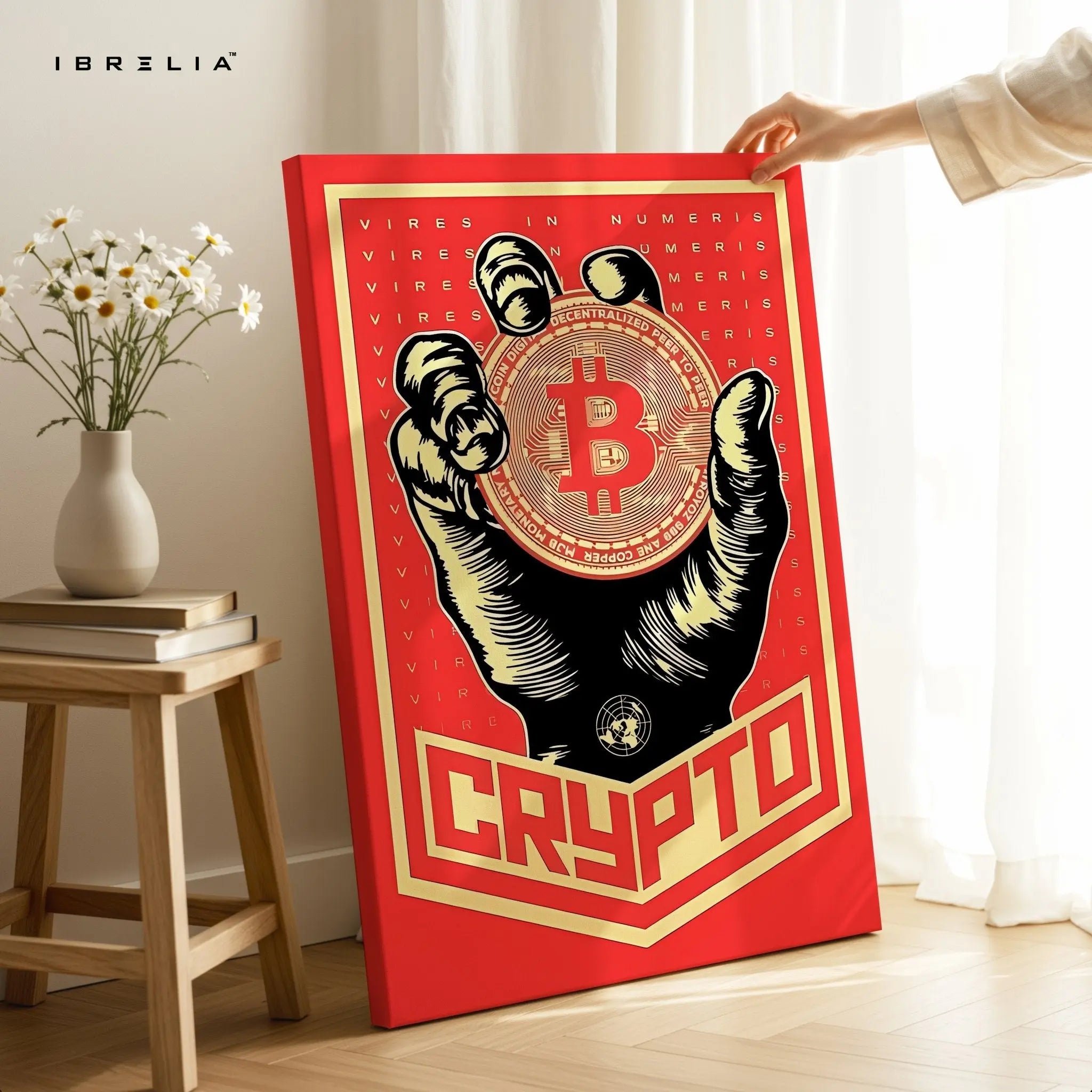 Crypto Bitcoin Wall Art – Power in Numbers Edition | IBRELIA™ - IBRELIA