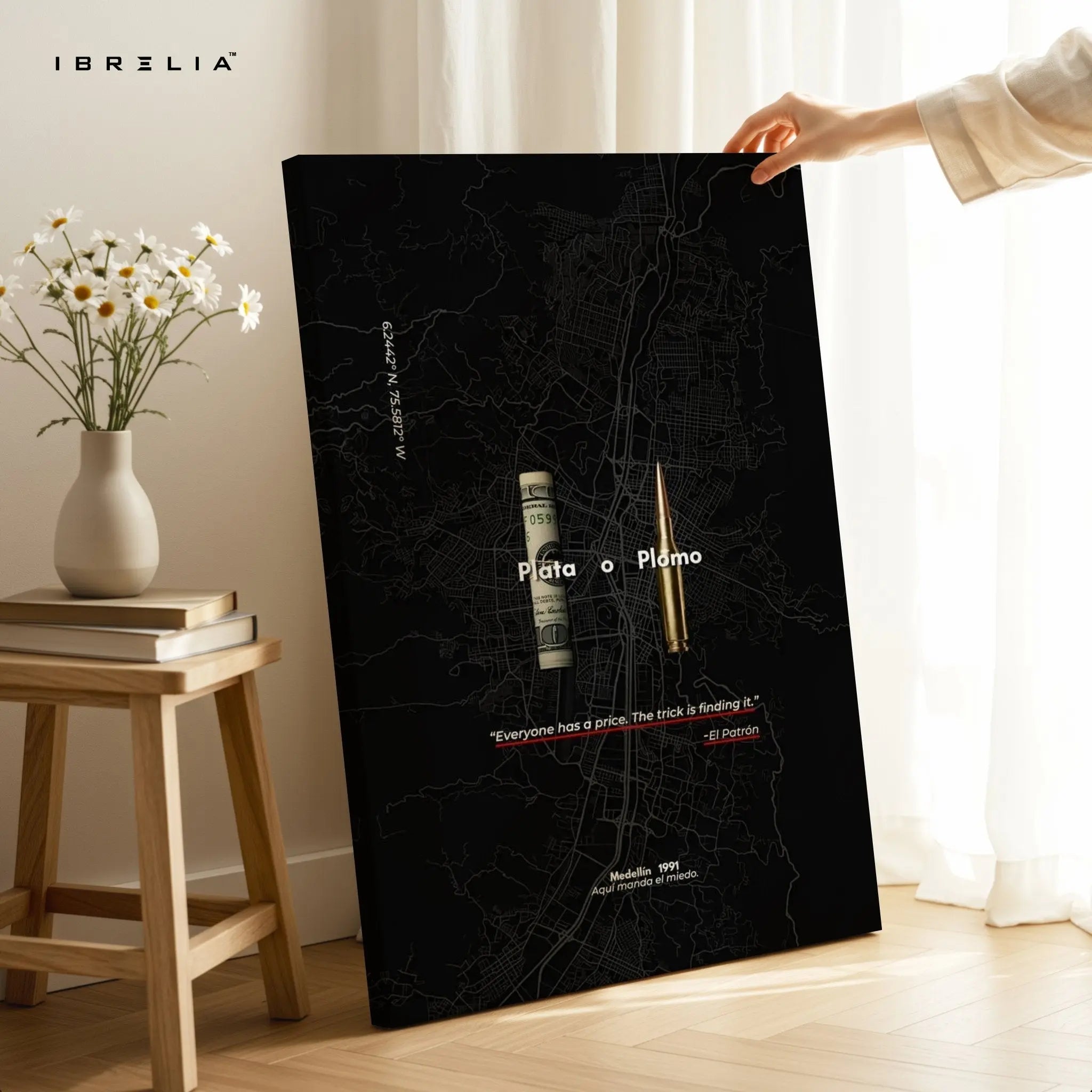 Plata O Plomo Wall Frame | 4K Ultra Wrap Frame Wall Art in Pakistan | IBRELIA™ - IBRELIA