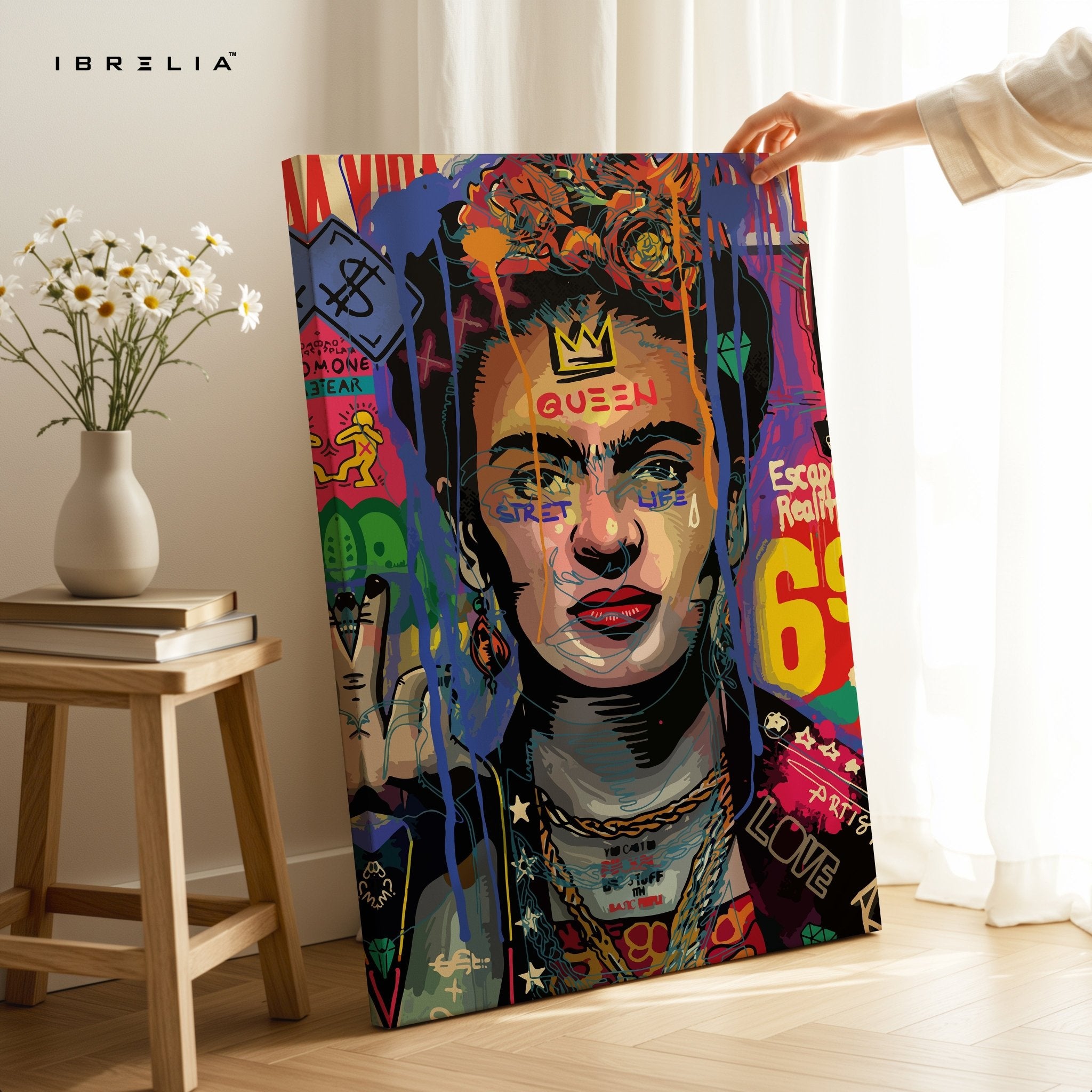 Frida Street Queen – 4K Ultra Wrap Frame Wall Art in Pakistan | IBRELIA™ - IBRELIA