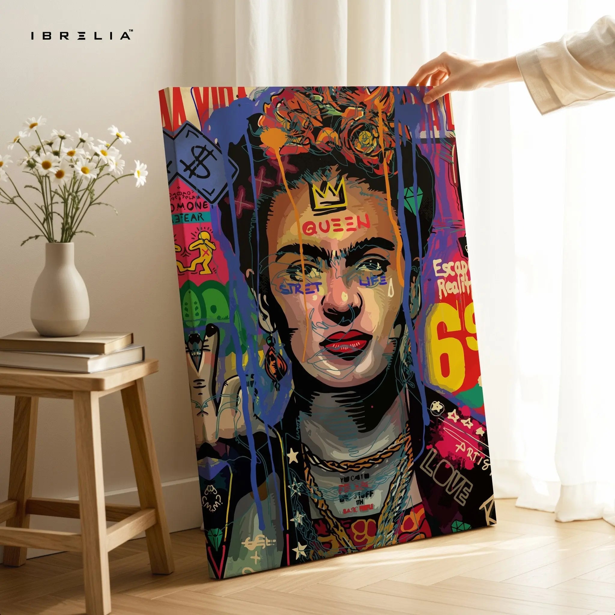 Frida Street Queen – 4K Ultra Wrap Frame Wall Art in Pakistan | IBRELIA™ - IBRELIA