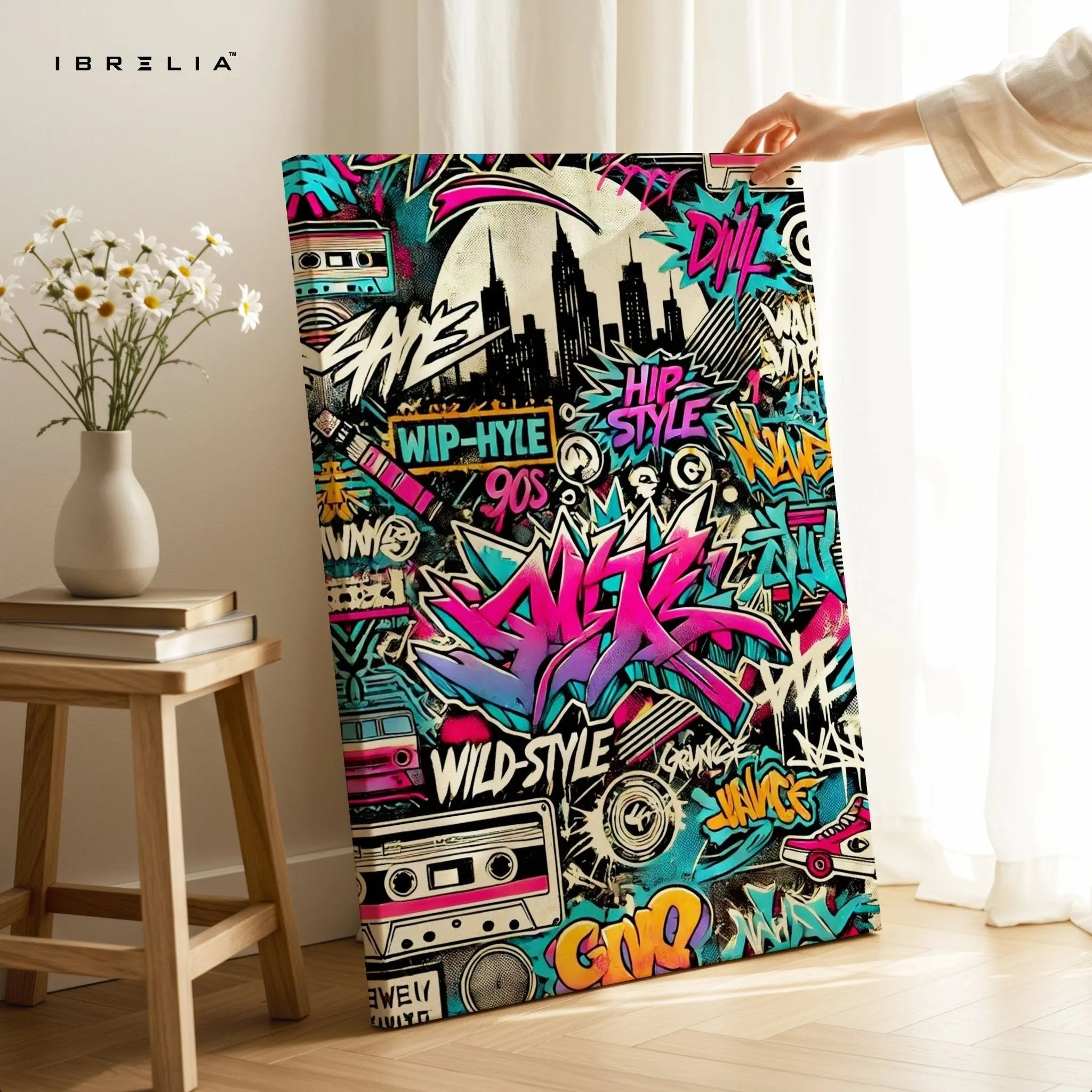 Wildstyle 90s Graffiti Wall Frame | 4K Ultra Wrap Frame Wall Art in Pakistan | IBRELIA™ - IBRELIA
