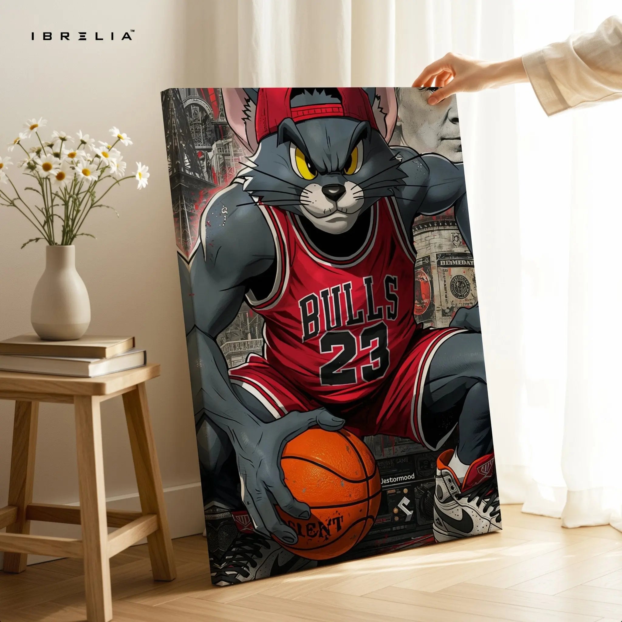 Tom Bulls Basketball – 4K Ultra Wrap Frame Wall Art in Pakistan | IBRELIA™ - IBRELIA