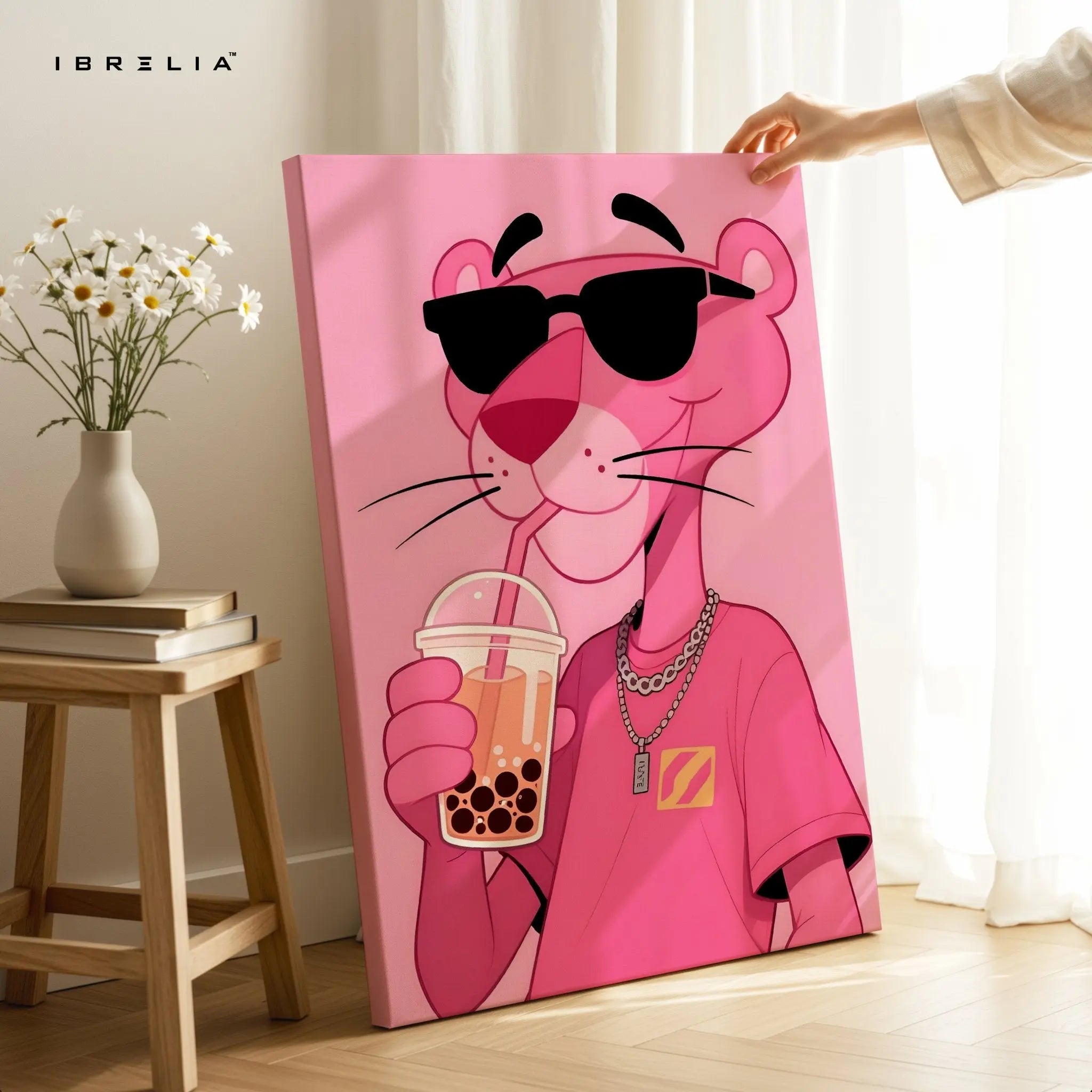 Pink Panther Boba Wall Frame | 4K Ultra Wrap Frame Wall Art in Pakistan | IBRELIA™ - IBRELIA