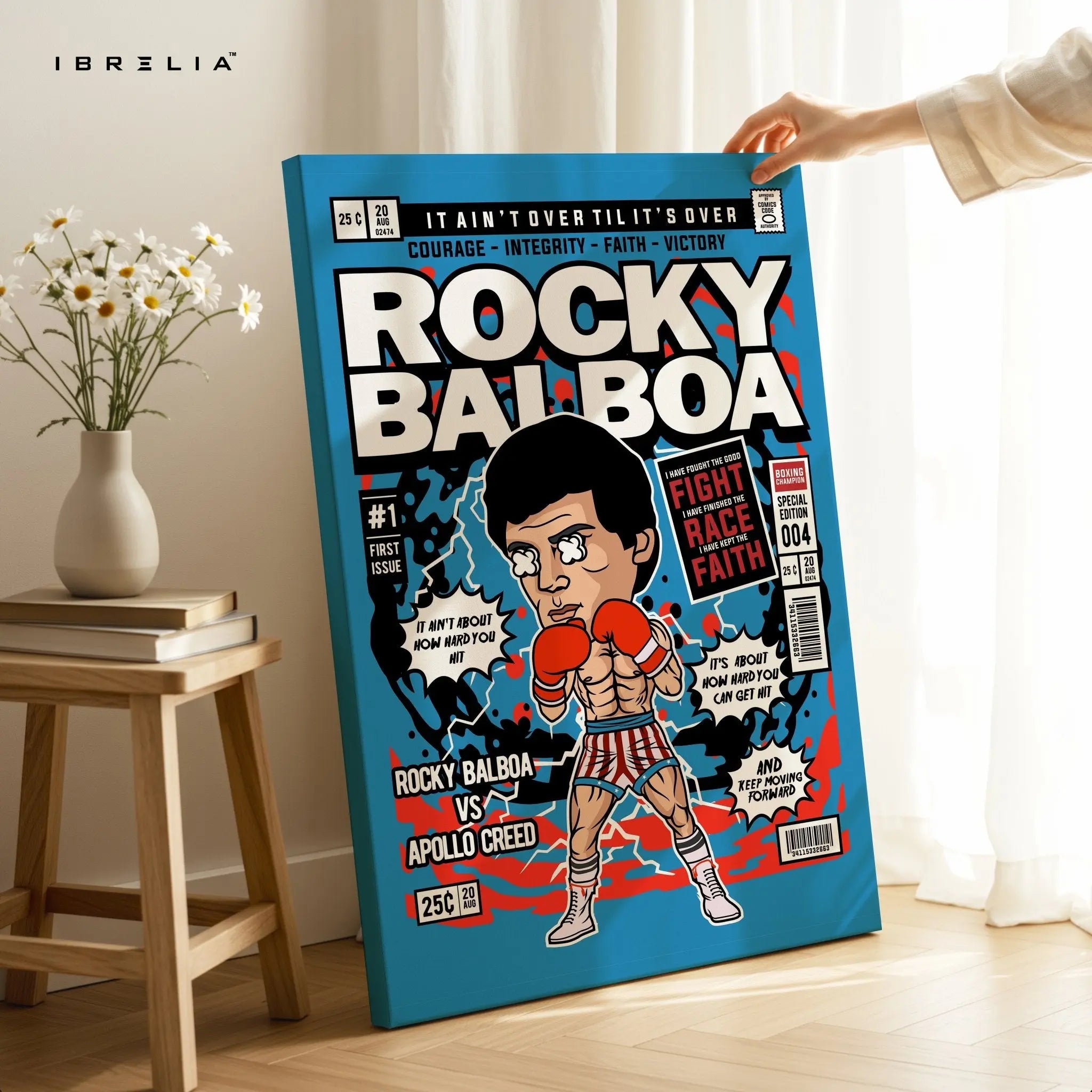 Rocky Balboa “Comic Pop Edition” 4K Wall Art in Pakistan | IBRELIA™ - IBRELIA