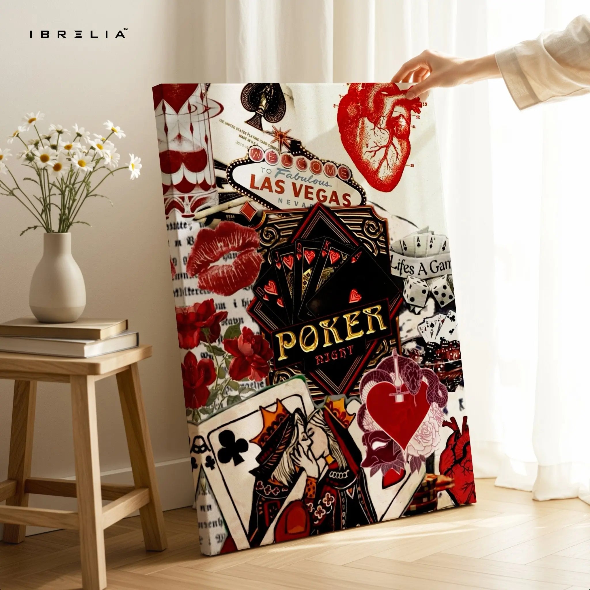Vegas Poker Wall Frame | 4K Ultra Wrap Frame Wall Art in Pakistan | IBRELIA™ - IBRELIA