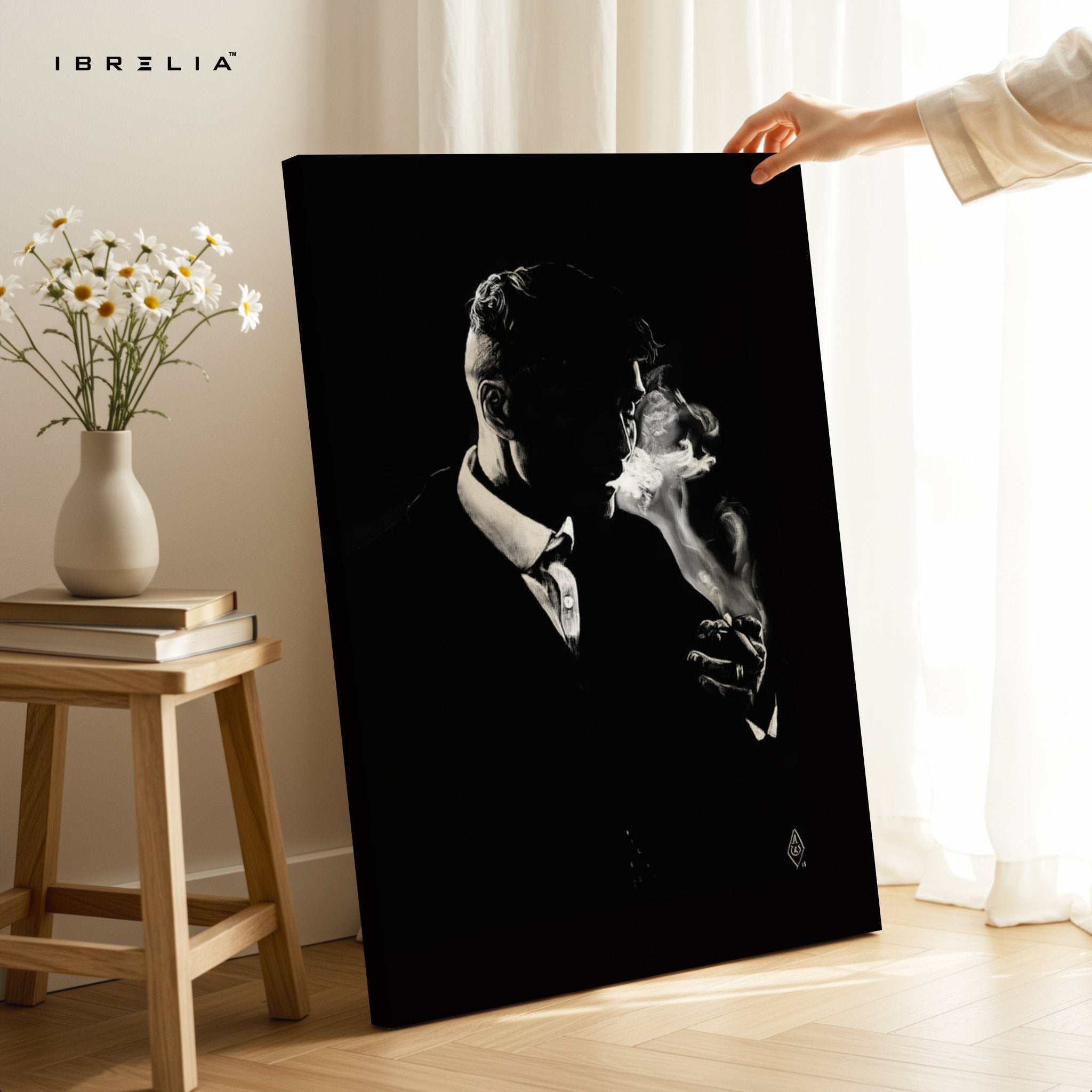 The Gentleman Smoke Wall Frame | 4K Ultra Wrap Frame Wall Art in Pakistan | IBRELIA™ - IBRELIA