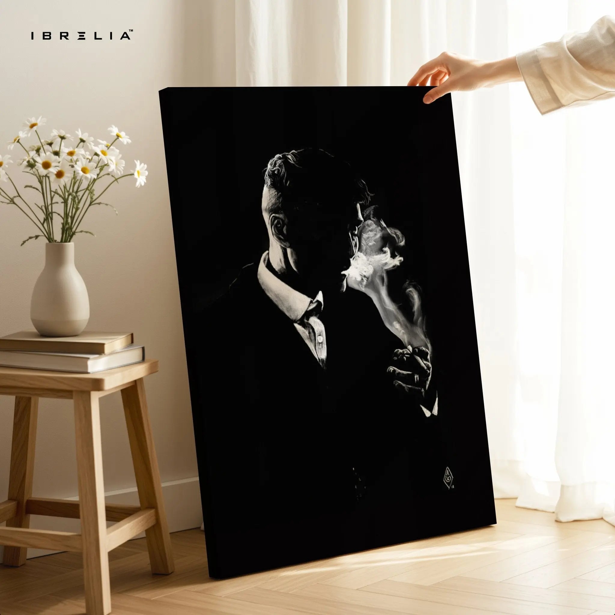 The Gentleman Smoke Wall Frame | 4K Ultra Wrap Frame Wall Art in Pakistan | IBRELIA™ - IBRELIA