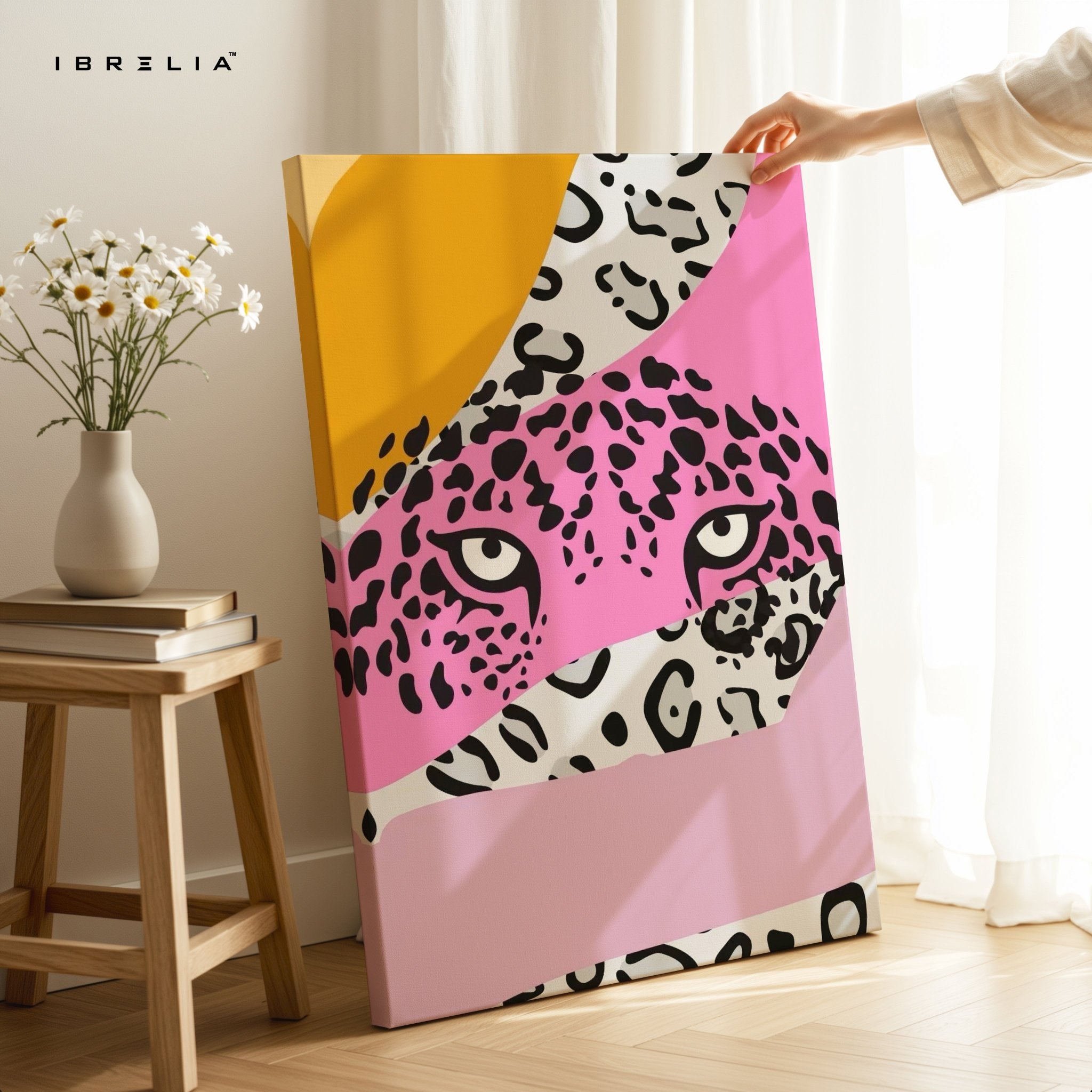 Pink Panther Abstract Wall Frame | 4K Ultra Wrap Frame Wall Art in Pakistan | IBRELIA™ - IBRELIA