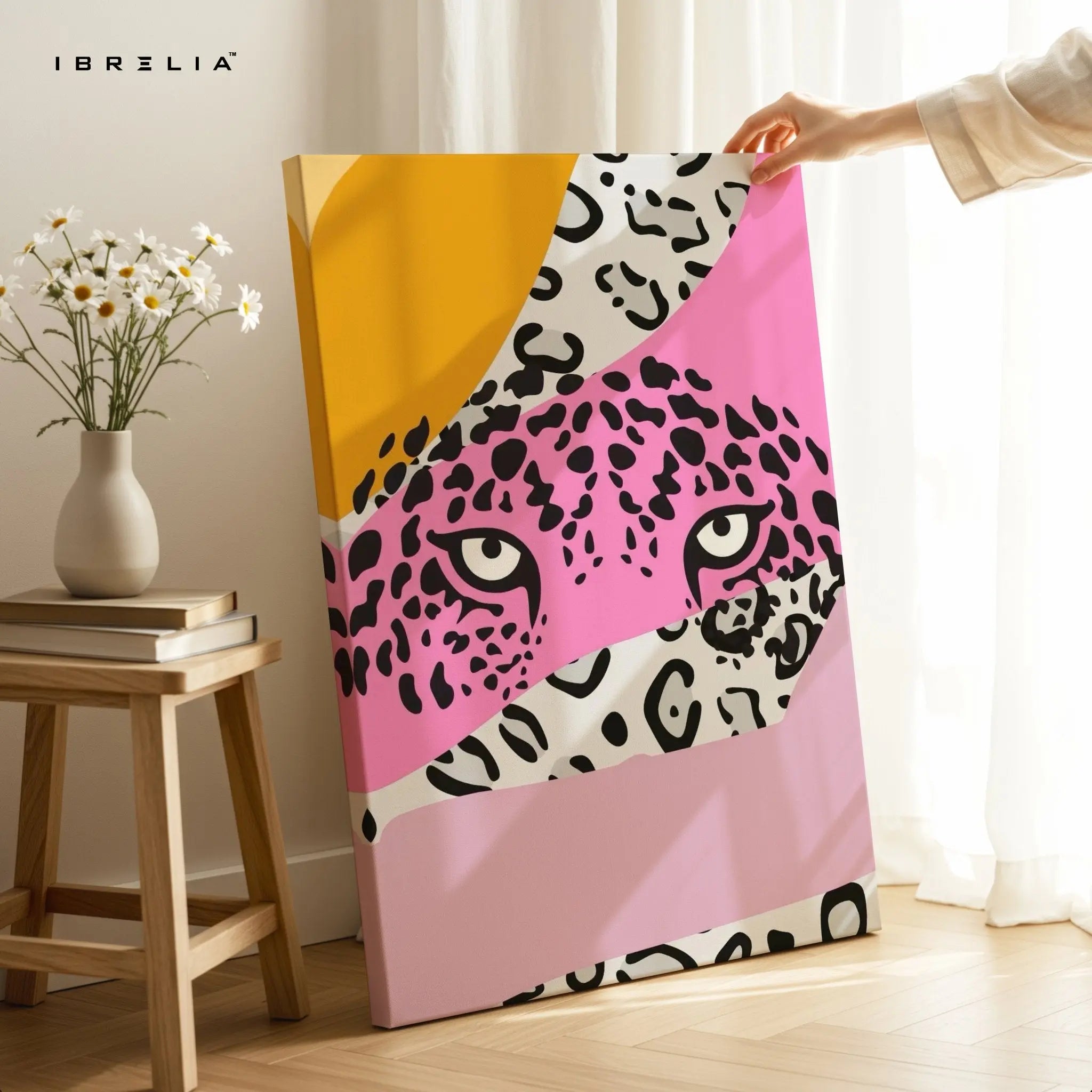 Pink Panther Abstract Wall Frame | 4K Ultra Wrap Frame Wall Art in Pakistan | IBRELIA™ - IBRELIA