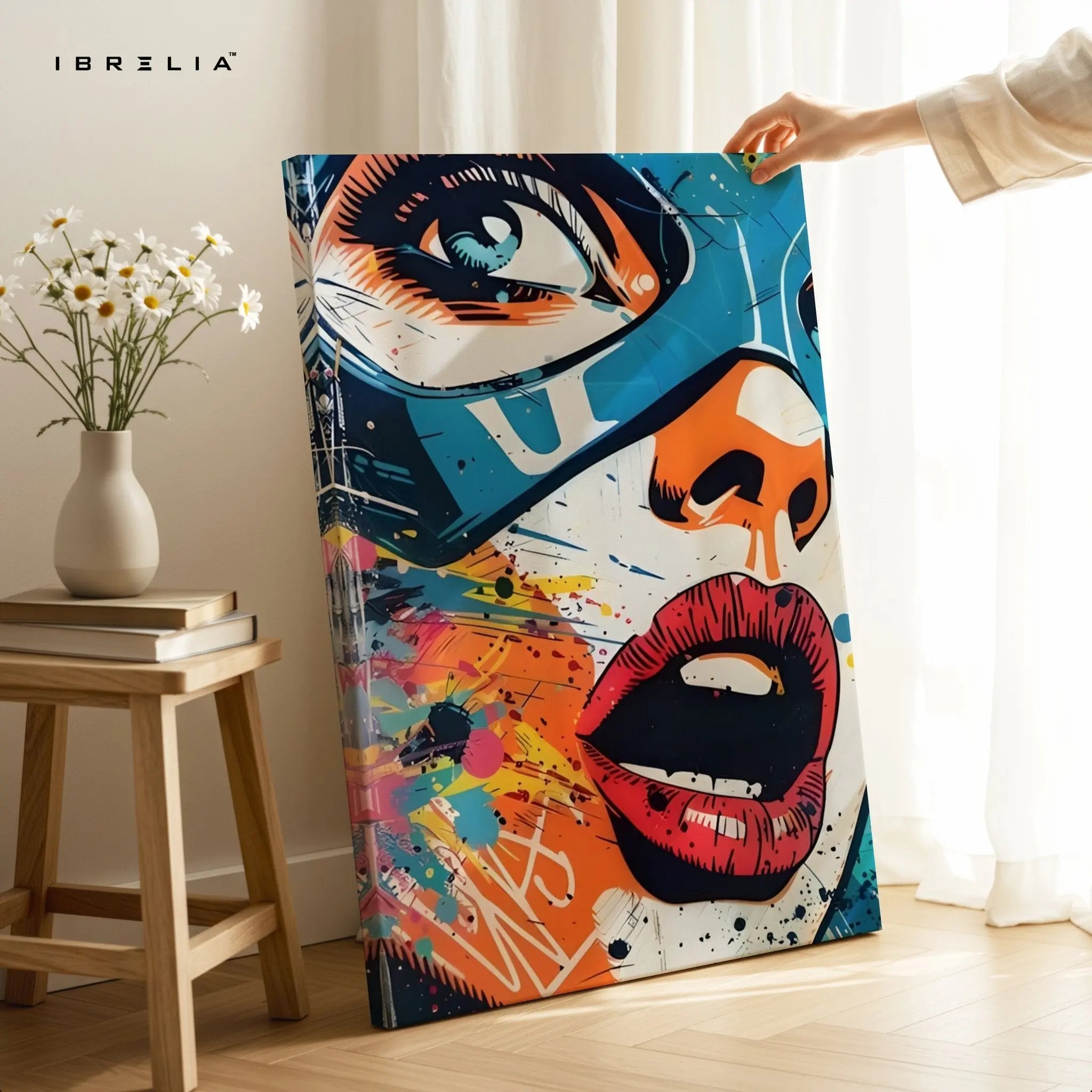 Captain America “Graffiti Pop” Wall Frame | 4K Ultra Wrap Frame Wall Art in Pakistan | IBRELIA™ - IBRELIA