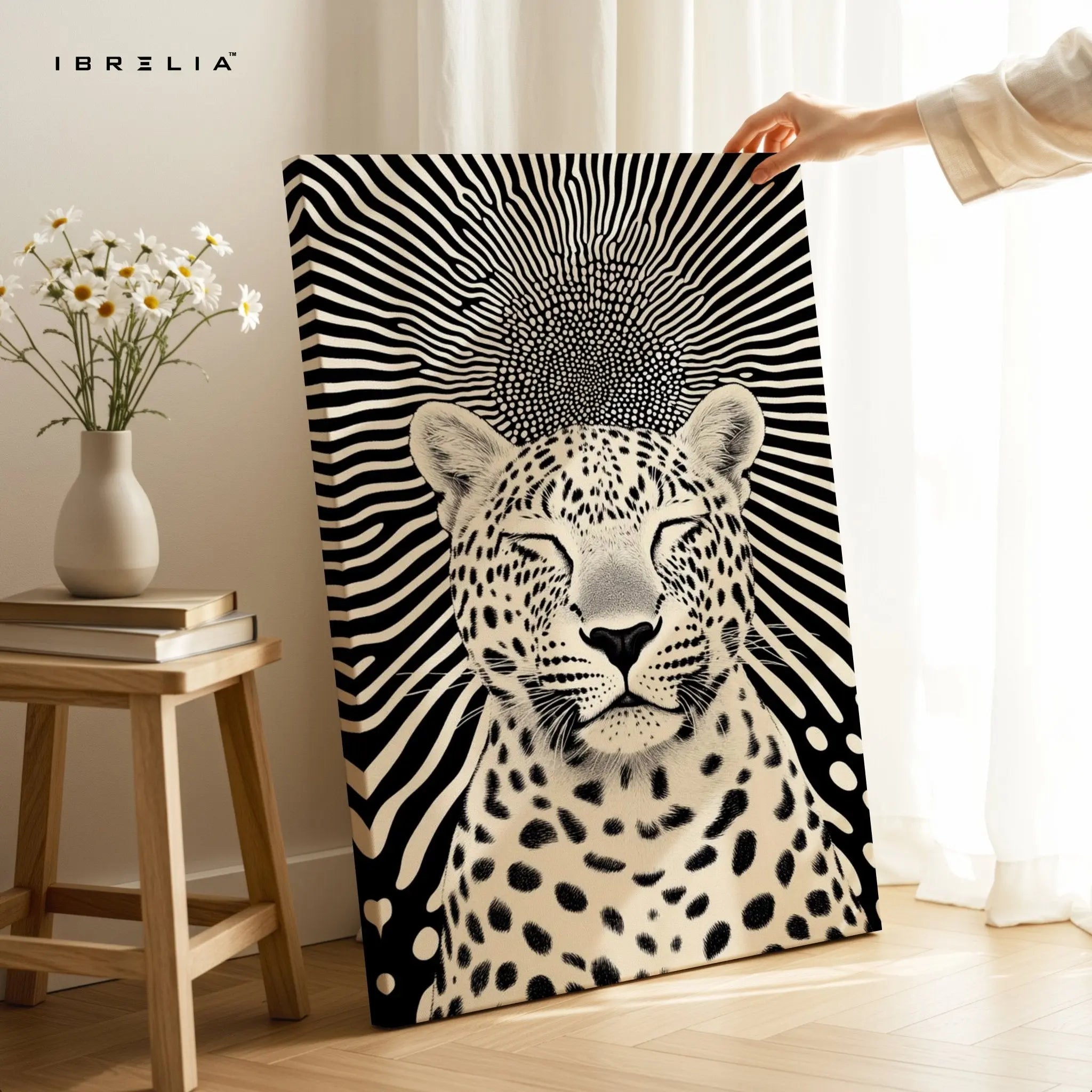 Zen Leopard Wall Frame | 4K Ultra Wrap Frame Wall Art in Pakistan | IBRELIA™ - IBRELIA