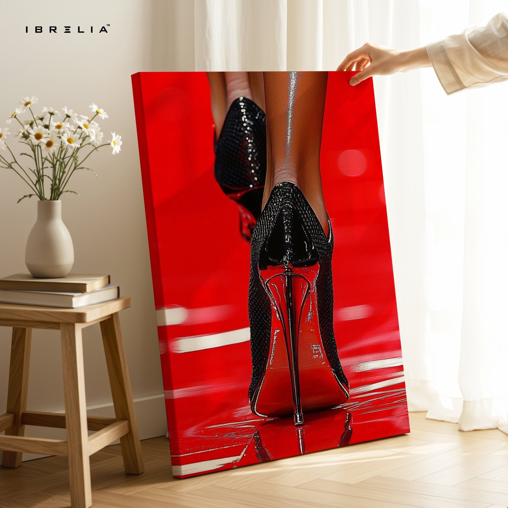 Red Stilettos Wall Frame | 4K Ultra Wrap Frame Wall Art in Pakistan | IBRELIA™ - IBRELIA