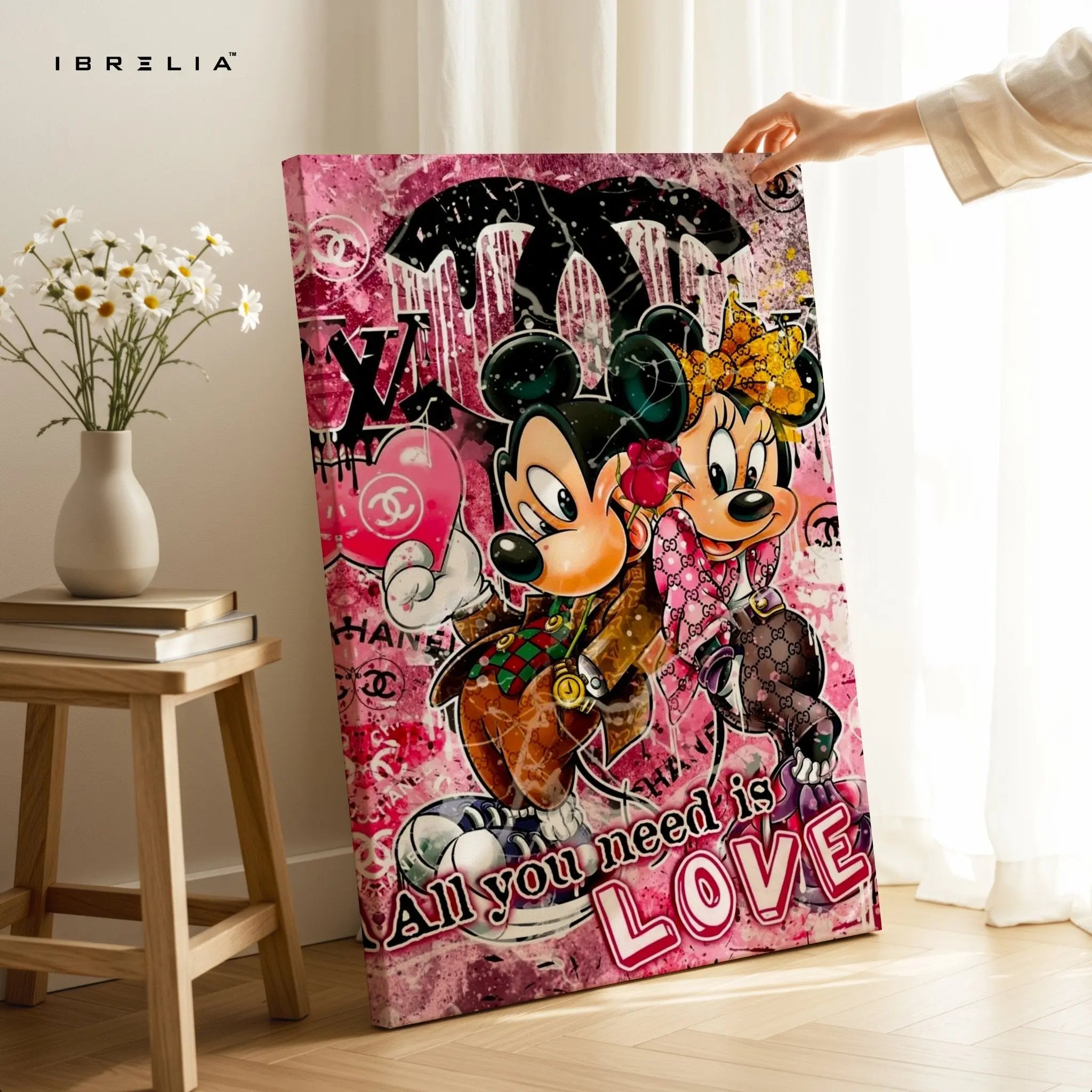 All You Need Is Love Wall Frame | 4K Ultra Wrap Frame Wall Art in Pakistan | IBRELIA™ - IBRELIA