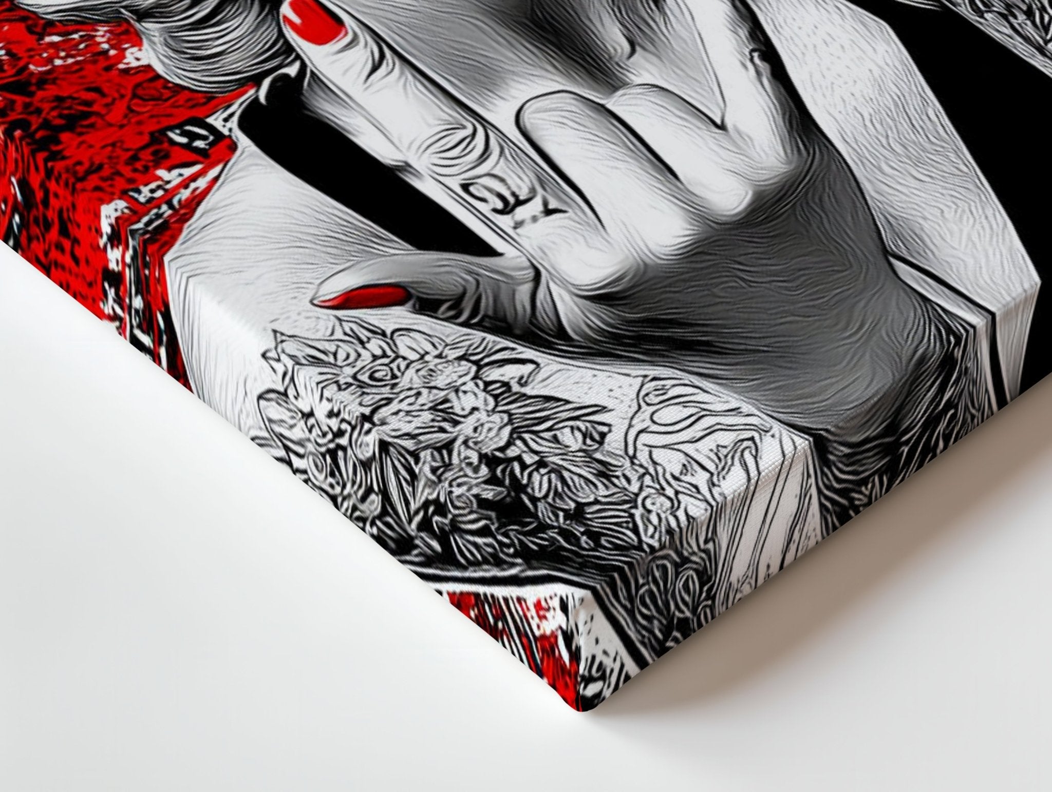 Rebel Marilyn Tattoo Wall Frame | 4K Ultra Wrap Frame Wall Art in Pakistan | IBRELIA™ - IBRELIA