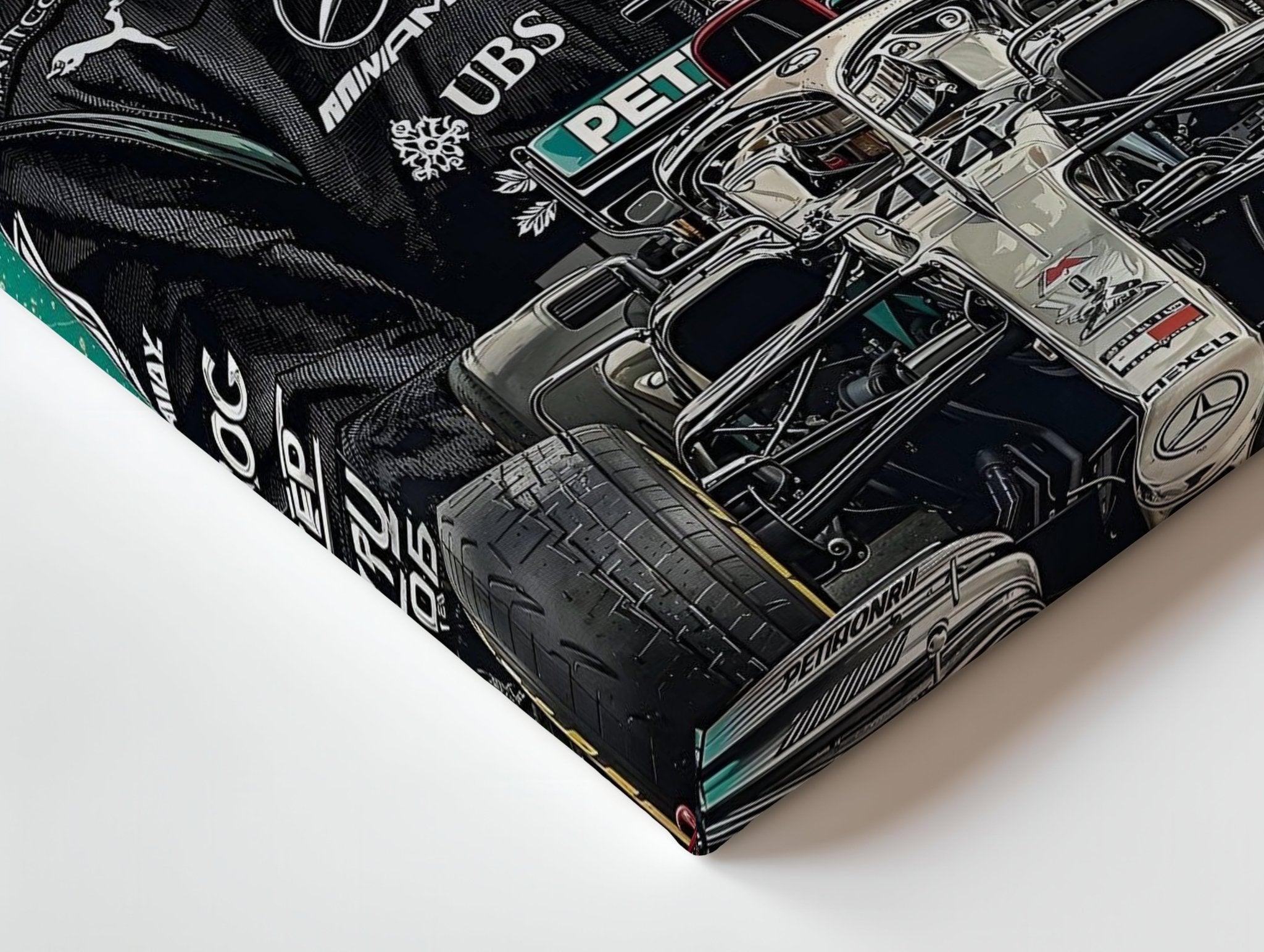 Formula 1 Racing Wall Frame | Lewis Hamilton Edition | 4K Ultra Wrap Frame Wall Art in Pakistan | IBRELIA™ - IBRELIA