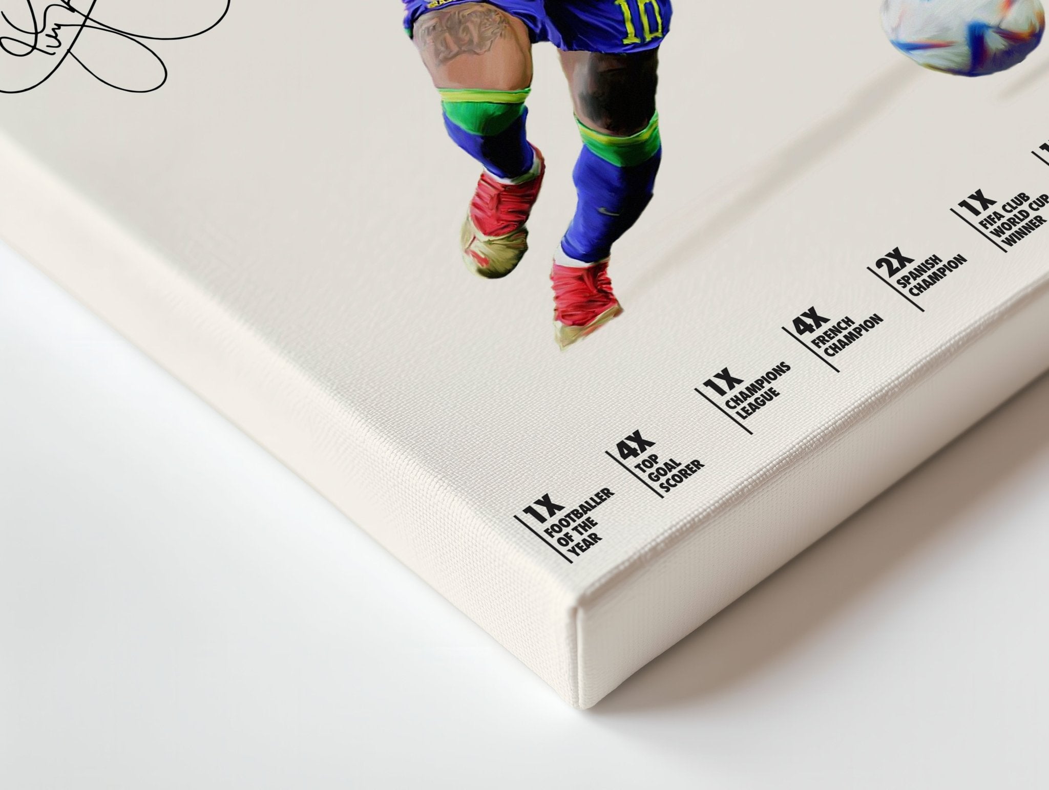 Neymar Jr Brazil Kick Pose – 4K Ultra Wrap Frame Wall Art in Pakistan | IBRELIA™ - IBRELIA