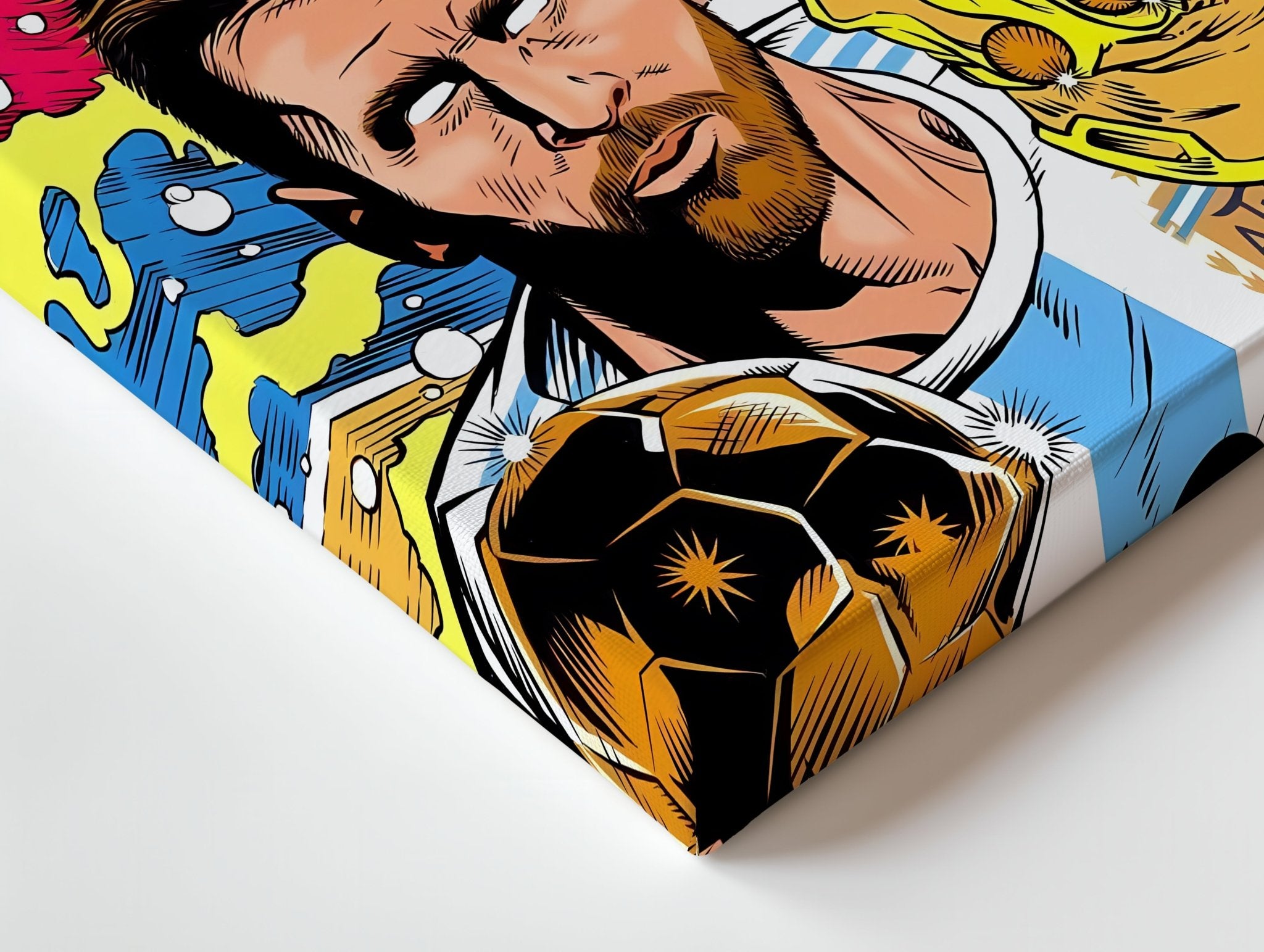 Messi “The Infinite GOAT” Comic Wall Frame | 4K Ultra Wrap Frame Wall Art in Pakistan | IBRELIA™ - IBRELIA