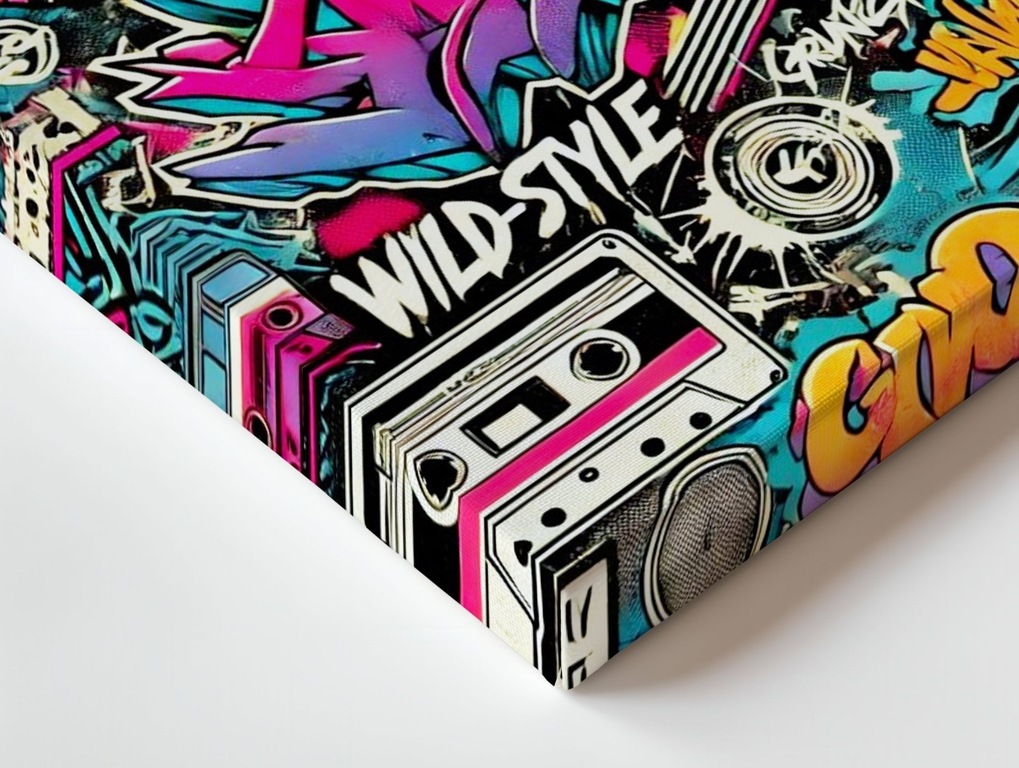 Wildstyle 90s Graffiti Wall Frame | 4K Ultra Wrap Frame Wall Art in Pakistan | IBRELIA™ - IBRELIA