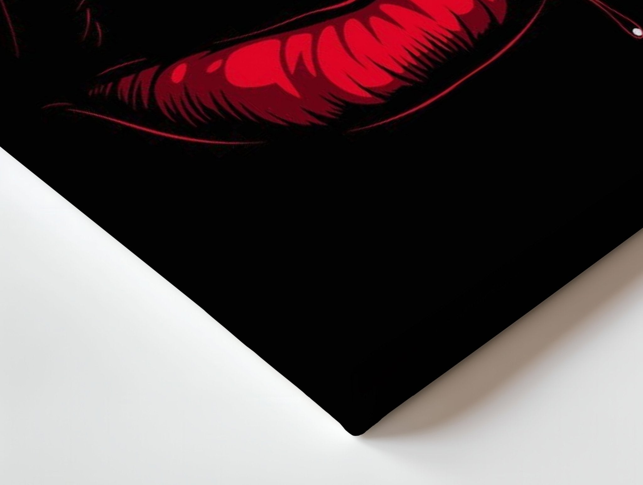 Vampire Lips Wall Frame | 4K Ultra Wrap Frame Wall Art in Pakistan | IBRELIA™ - IBRELIA