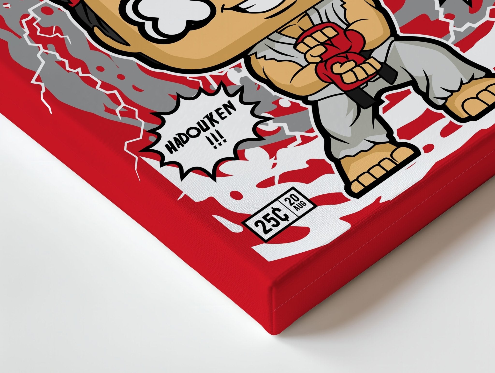 Street Fighter “Ryu Edition” Pop Art Comic Frame – 4K Ultra Wrap Frame Wall Art in Pakistan | IBRELIA™ - IBRELIA