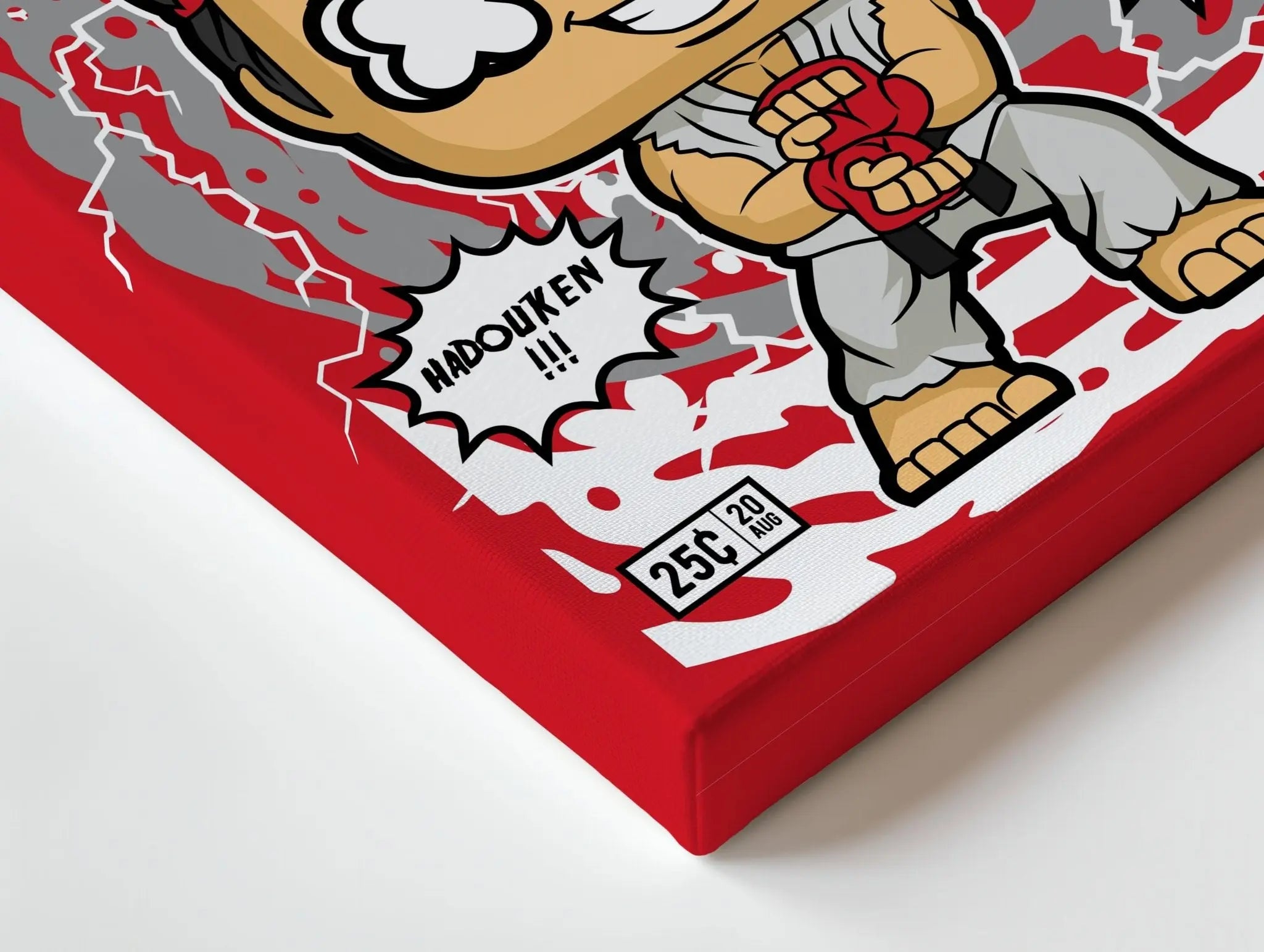 Street Fighter “Ryu Edition” Pop Art Comic Frame – 4K Ultra Wrap Frame Wall Art in Pakistan | IBRELIA™ - IBRELIA