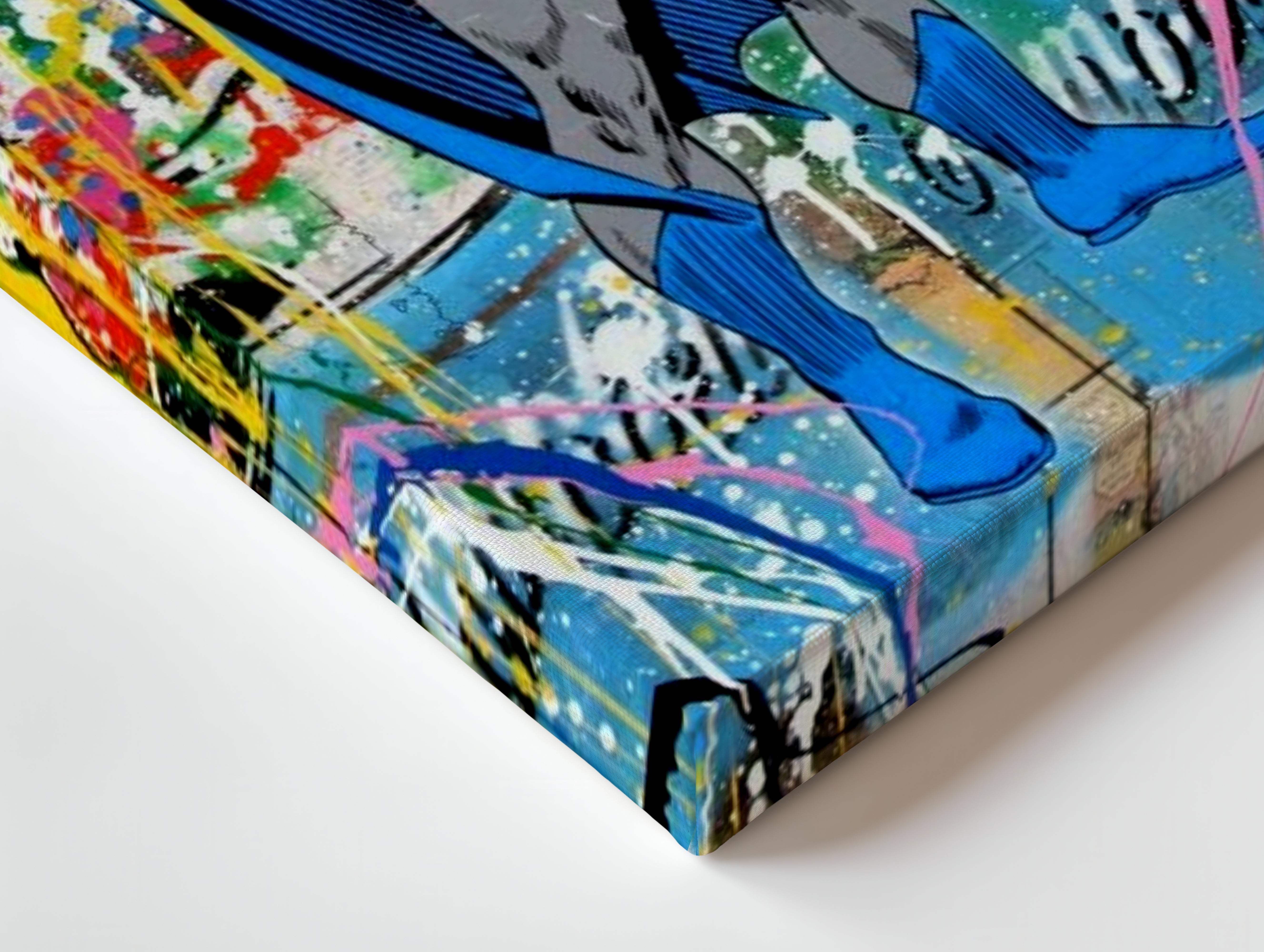 Batman Graffiti Wall Frame | 4K Ultra Wrap Frame Wall Art in Pakistan | IBRELIA™