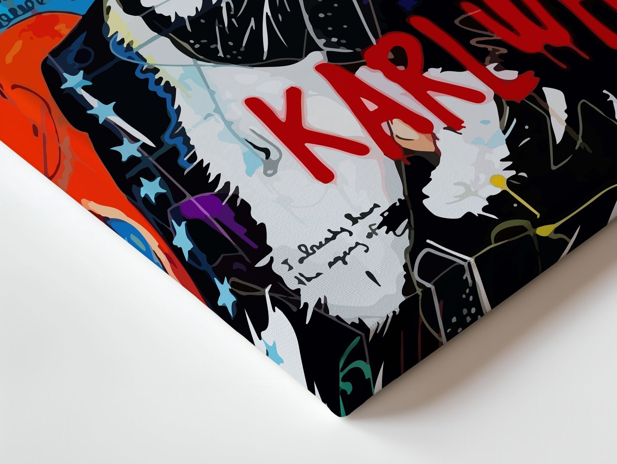 Karl Who? Fashion Graffiti Pop Art – 4K Ultra Wrap Frame Wall Art in Pakistan | IBRELIA™ - IBRELIA