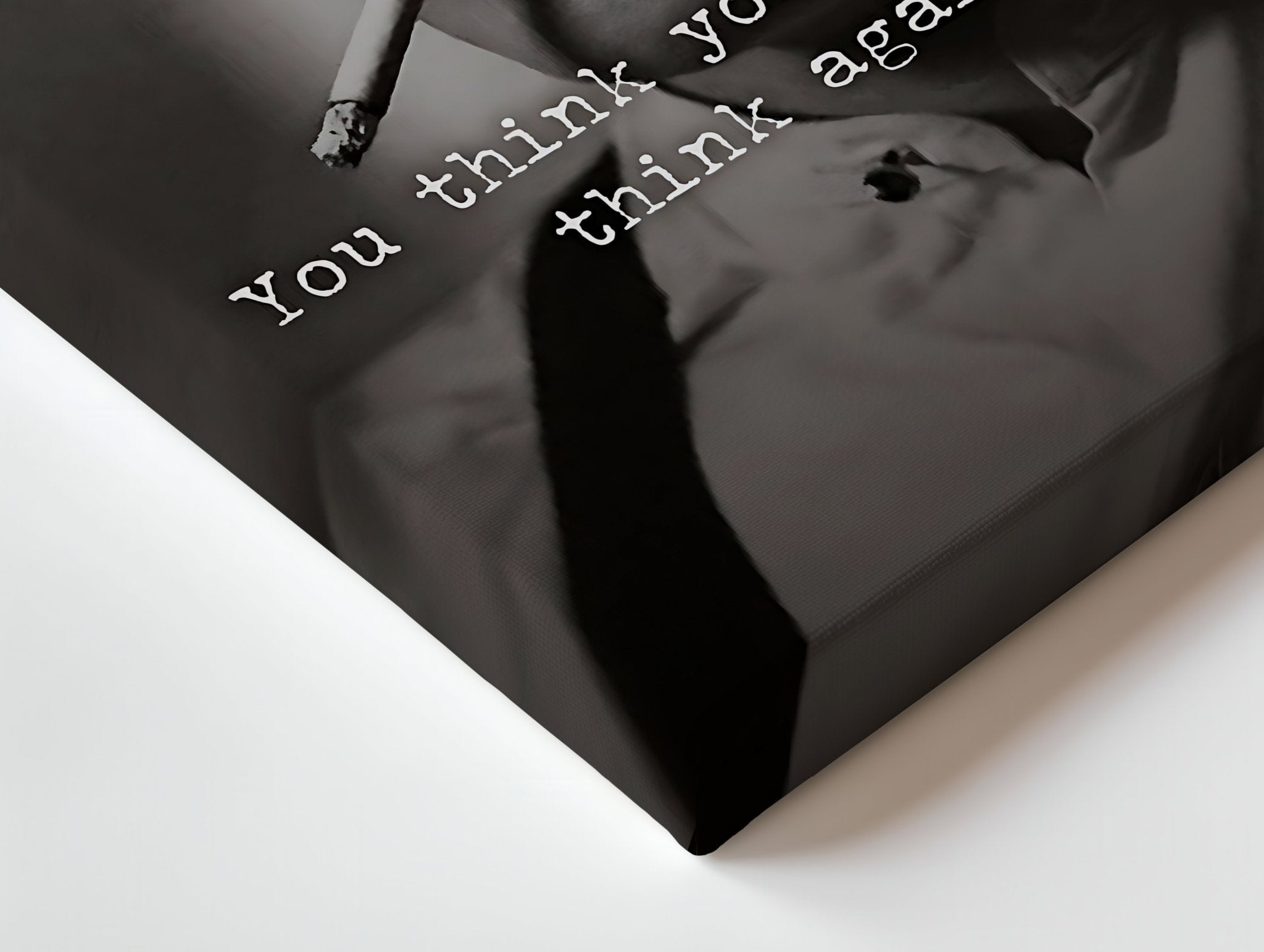 You Think You Know Me? Think Again – Cinematic Noir Wall Frame | 4K Ultra Wrap Frame Wall Art in Pakistan | IBRELIA™ - IBRELIA