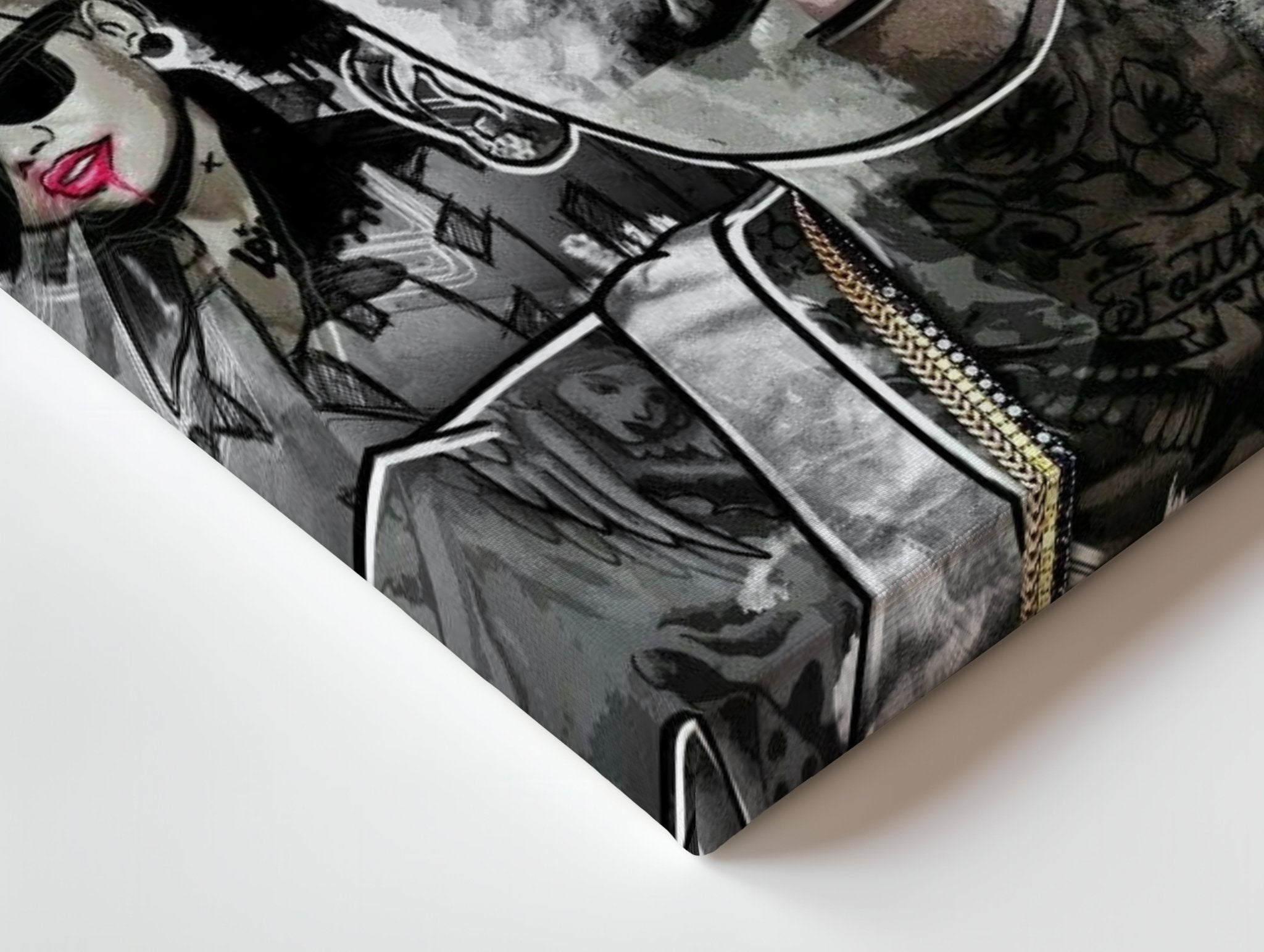 Wiz Khalifa Graffiti Wall Frame | 4K Ultra Wrap Frame Wall Art in Pakistan | IBRELIA™ - IBRELIA