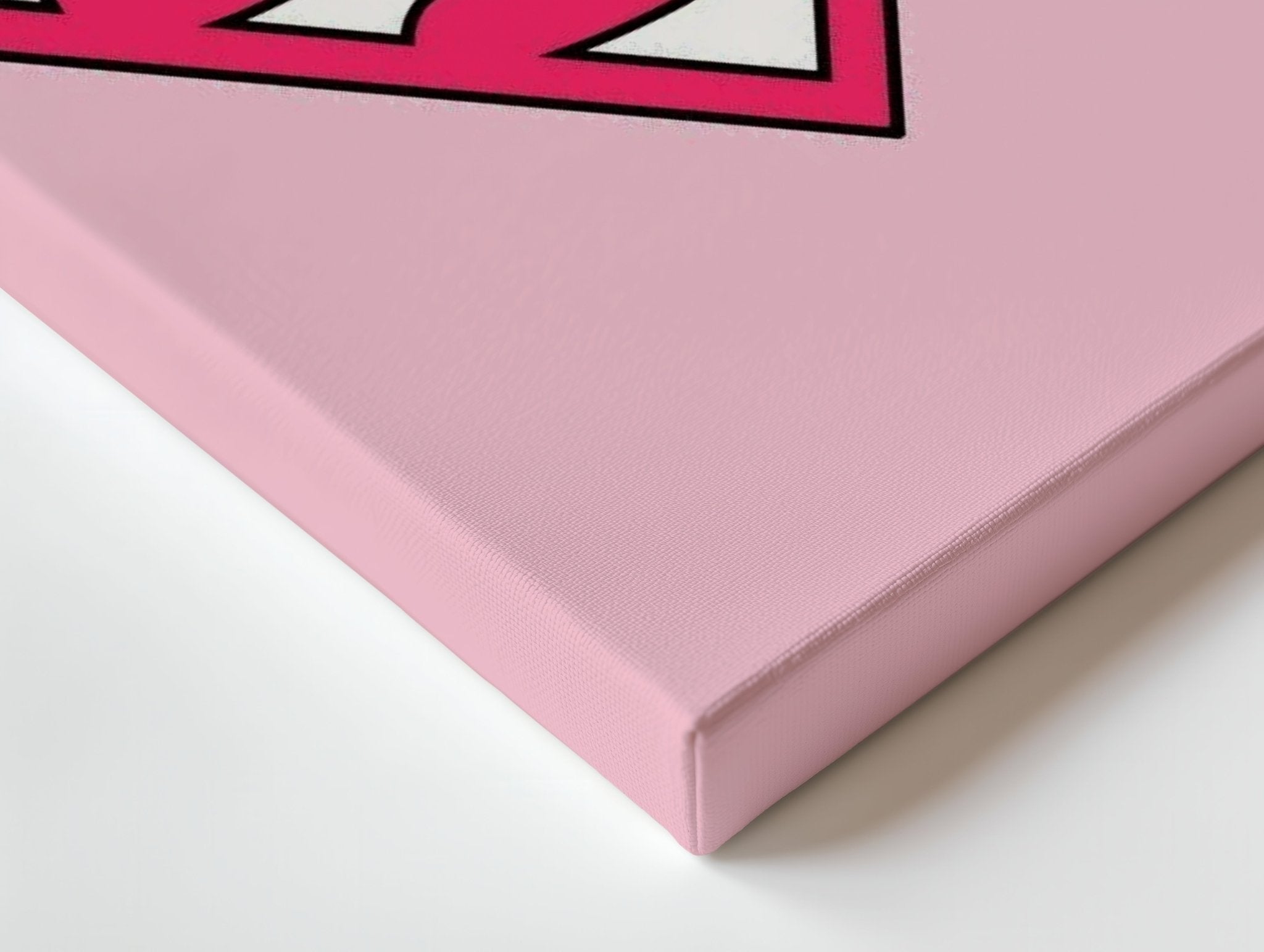 Pink Superman Logo Wall Frame | 4K Ultra Wrap Frame Wall Art in Pakistan | IBRELIA™ - IBRELIA