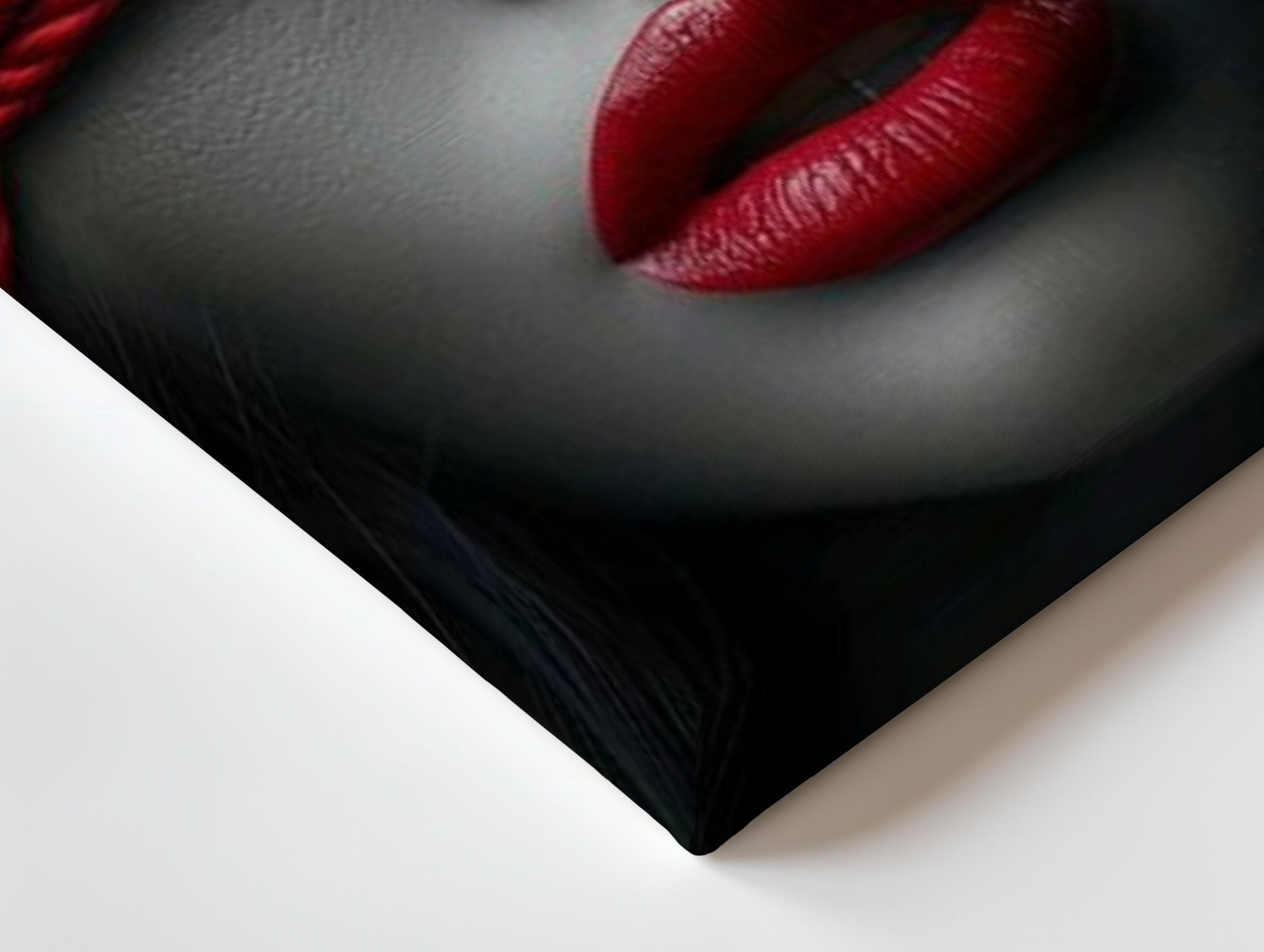 Red Blindfold Wall Frame | 4K Ultra Wrap Frame Wall Art in Pakistan | IBRELIA™ - IBRELIA