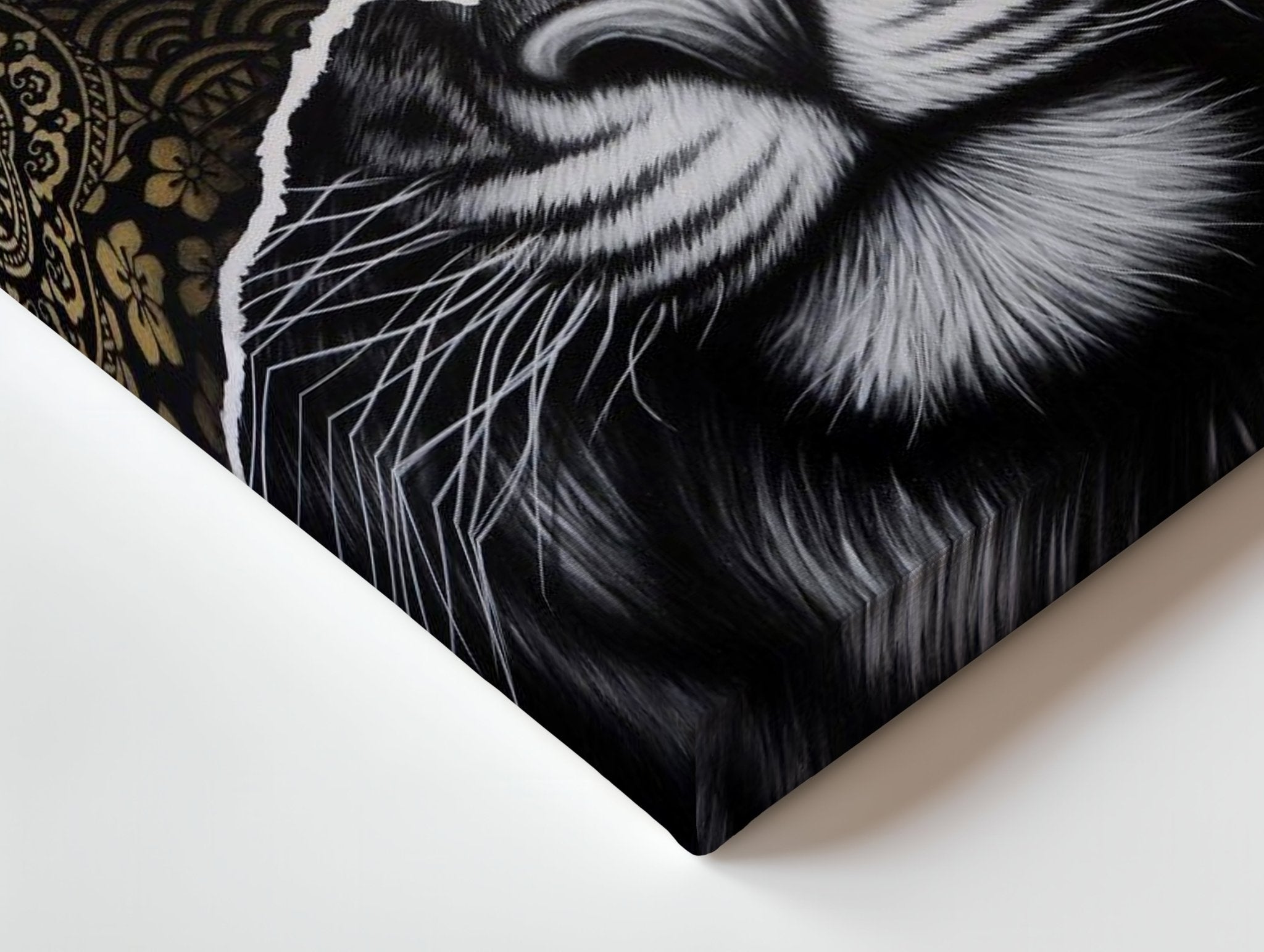 Golden Tiger Majesty Wall Frame | 4K Ultra Wrap Frame Wall Art in Pakistan | IBRELIA™ - IBRELIA
