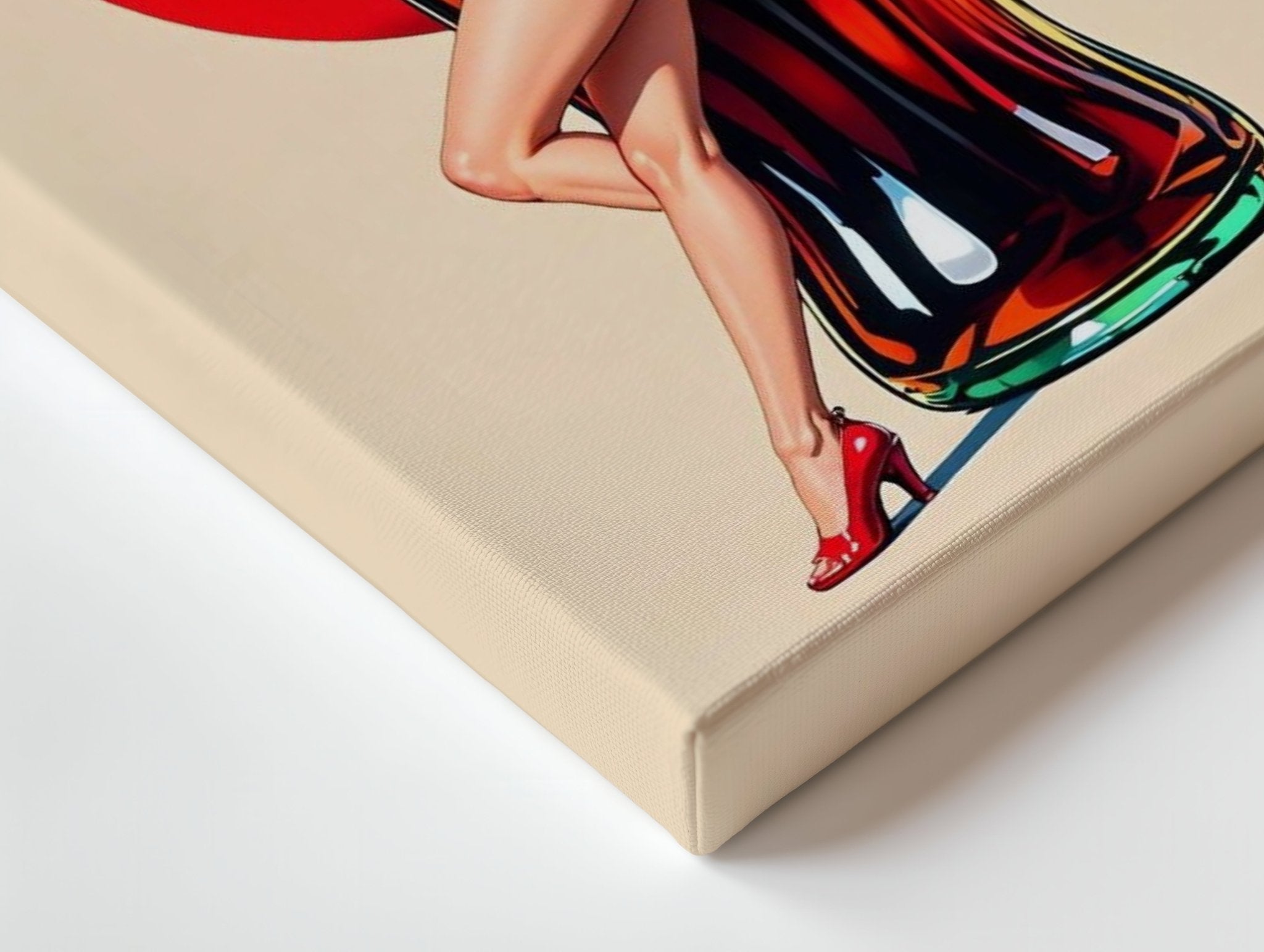 Coca - Cola Girl Wall Frame | 4K Ultra Wrap Frame Wall Art in Pakistan | IBRELIA™ - IBRELIA